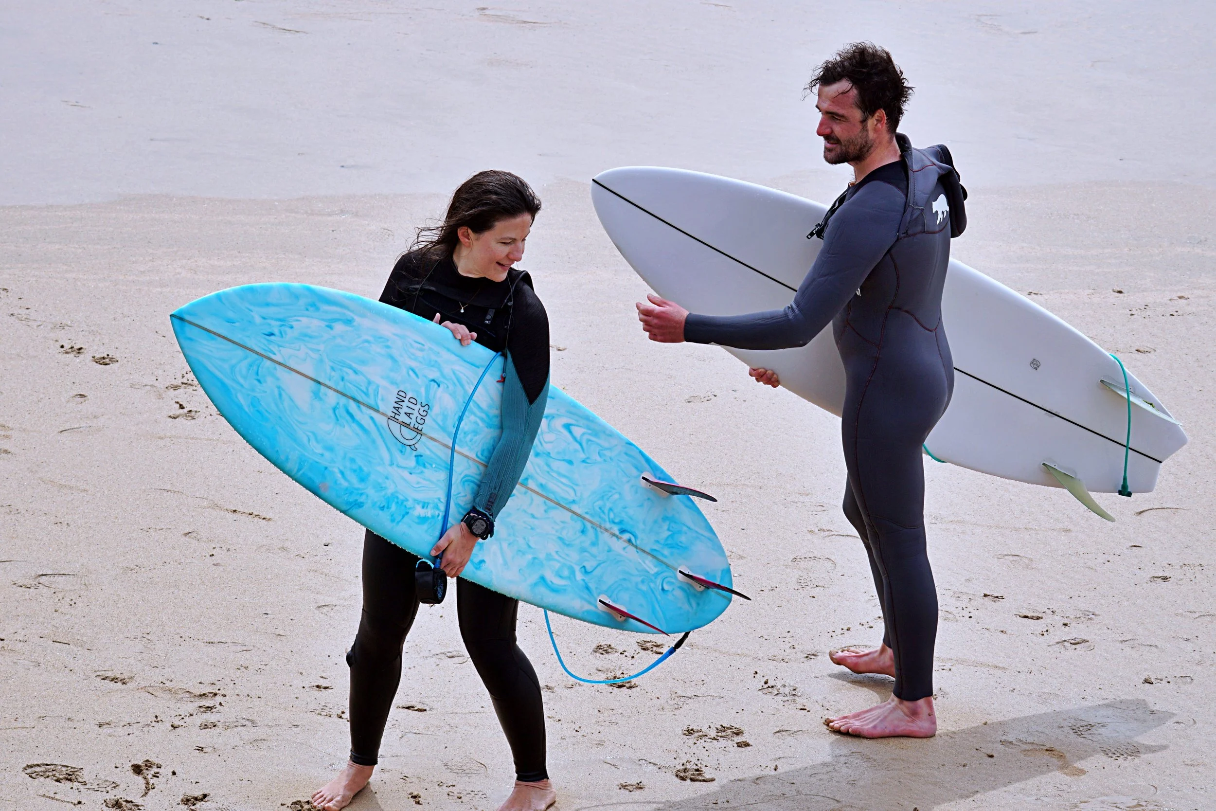 Shortboard vs Mid Length Surfboard for UK Surf | Hand Laid Eggs Cornwall