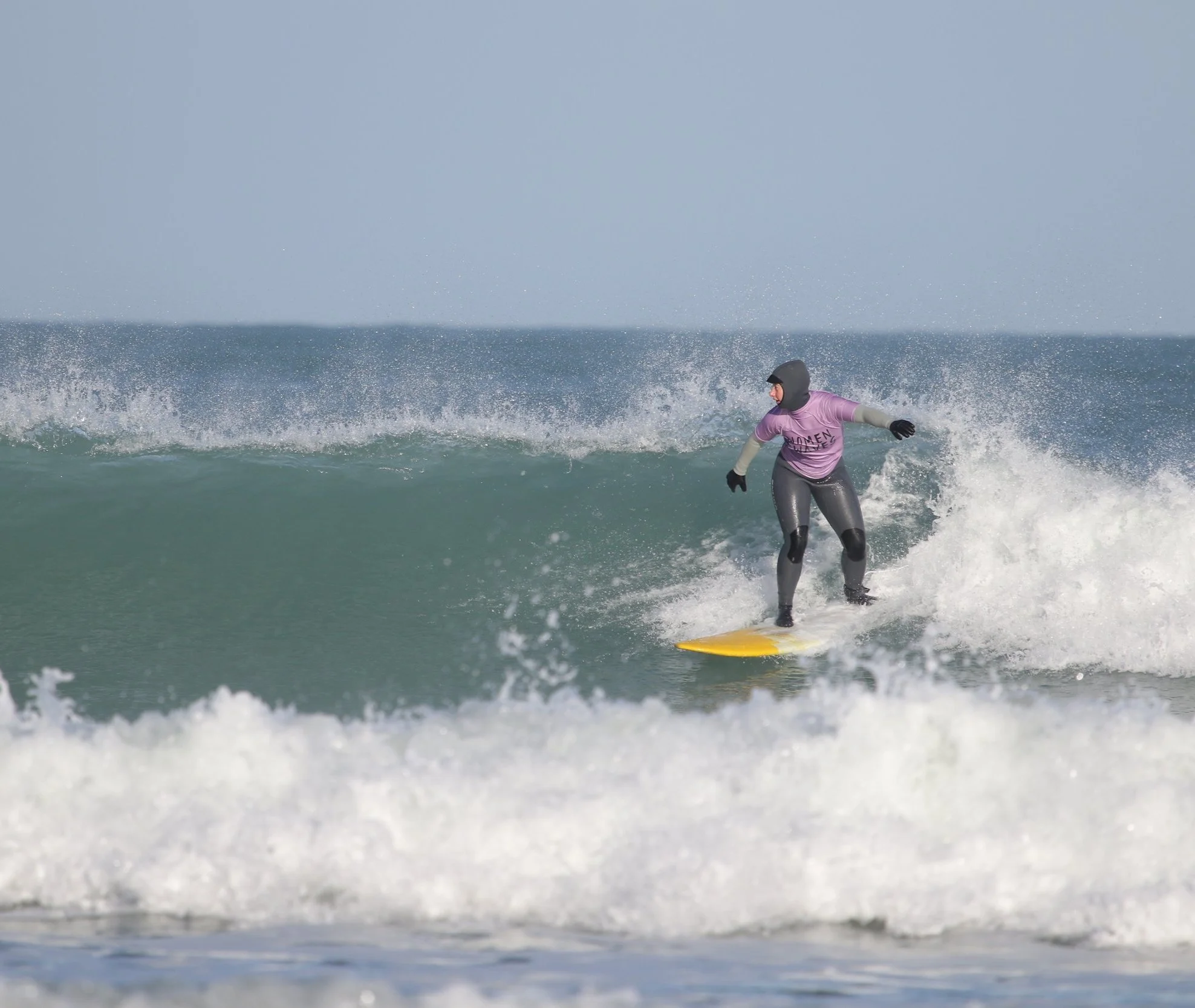surfing a 6'8 midlength in Newquay, Cornwall