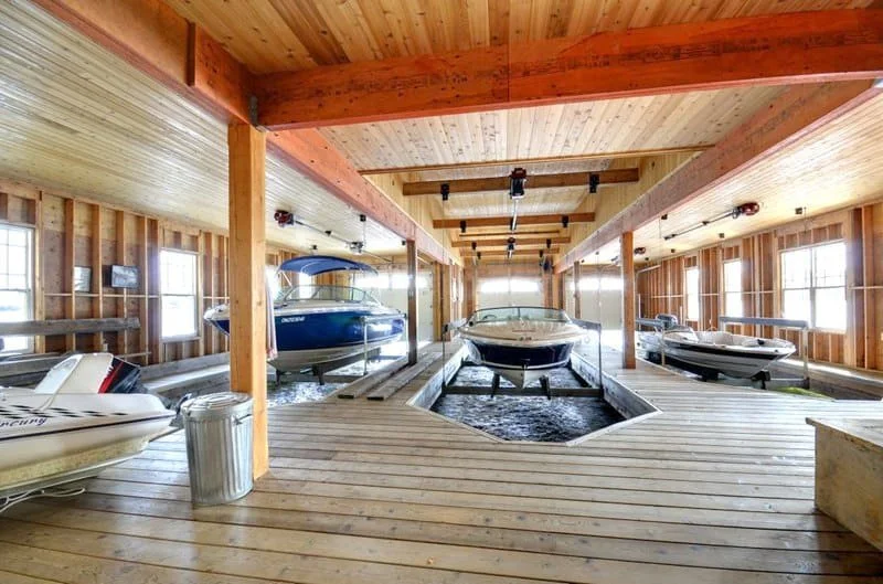 Boat house construction by Waterside Services