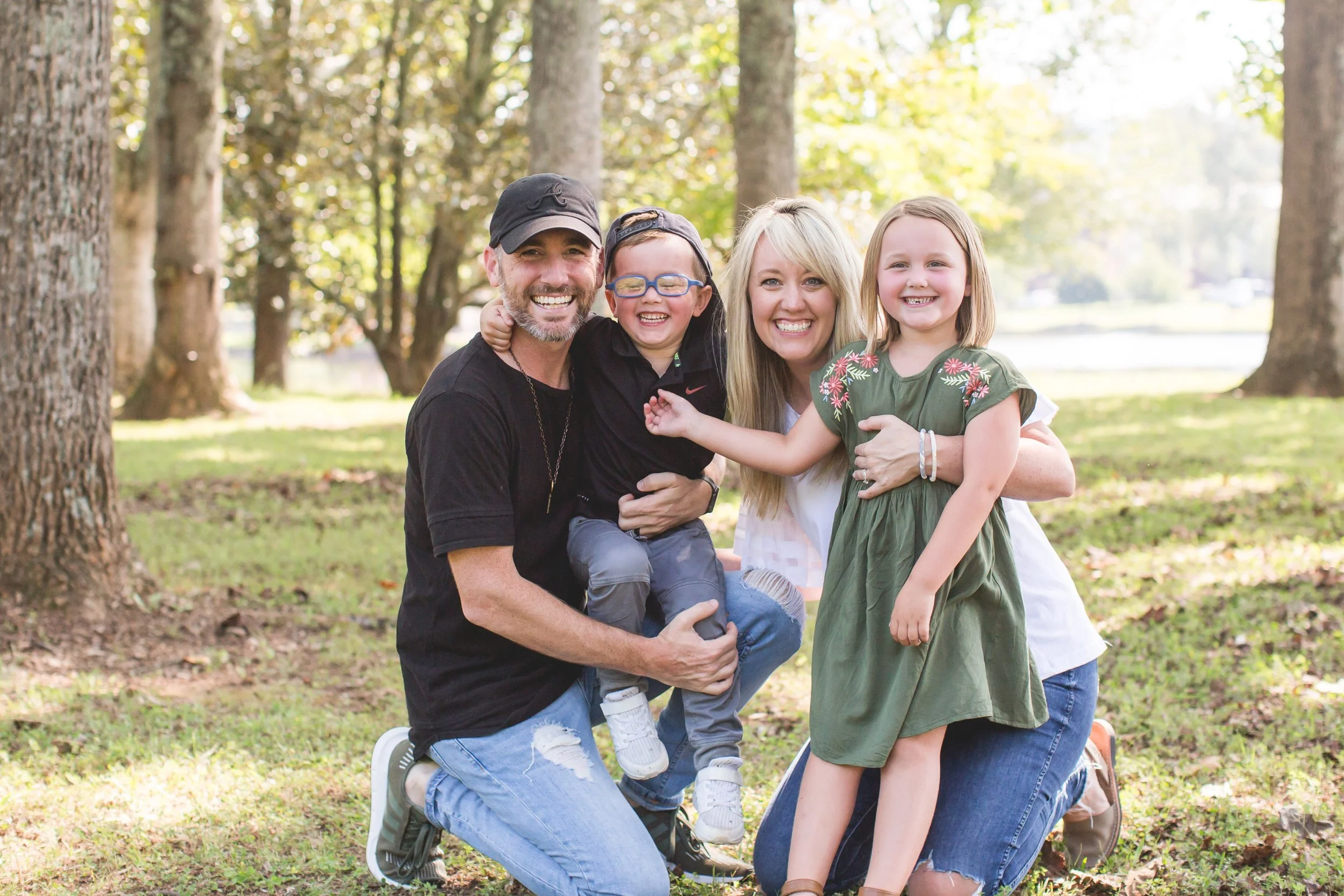 family session from anderson south carolina family session at furman university