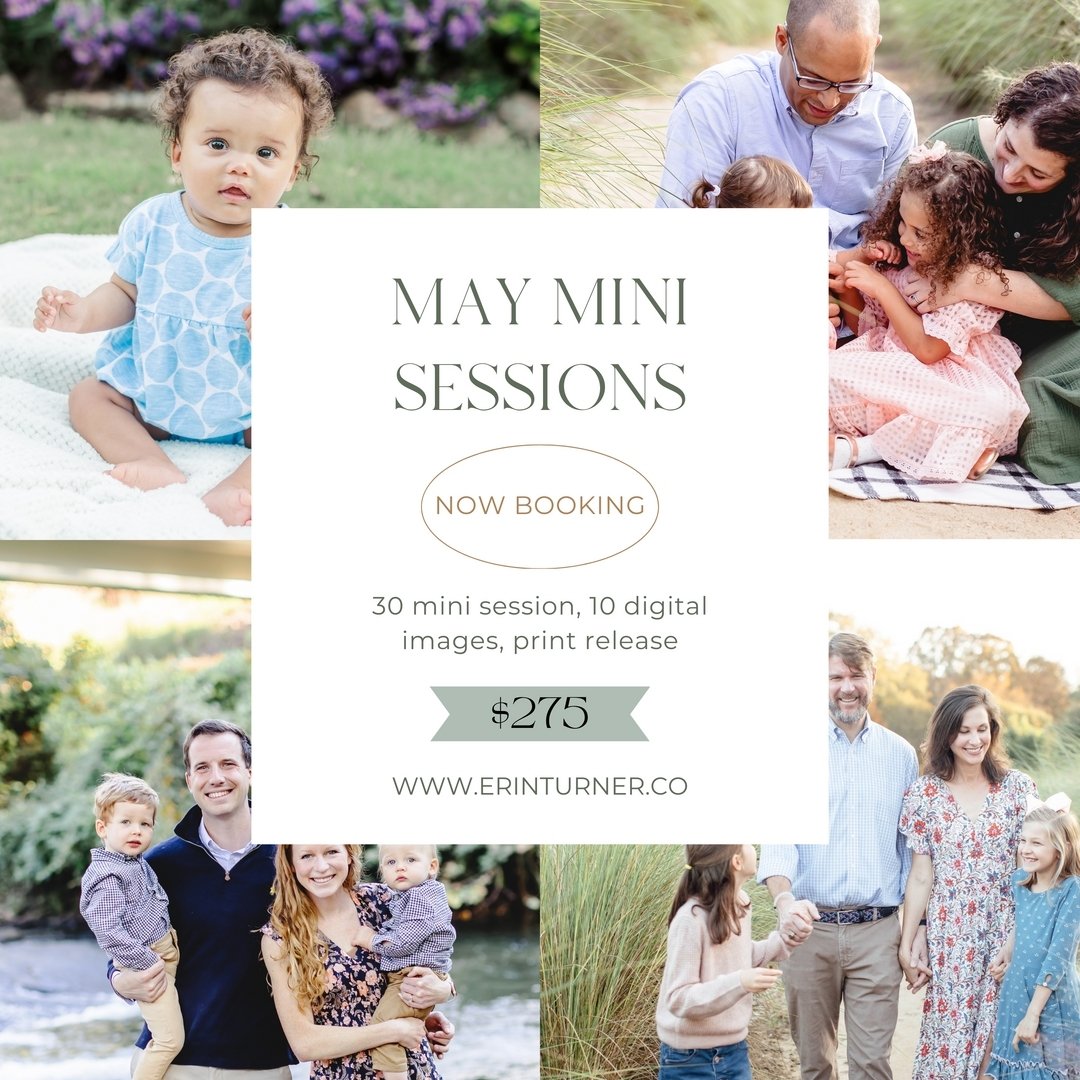 NOW BOOKING MAY MINI SESSION!
.
I've opened up my calendar in MAY for all the beautiful families, whether you have been in front of my camera before or have just been watching from the sidelines, this is the perfect time for updated family photos, ba