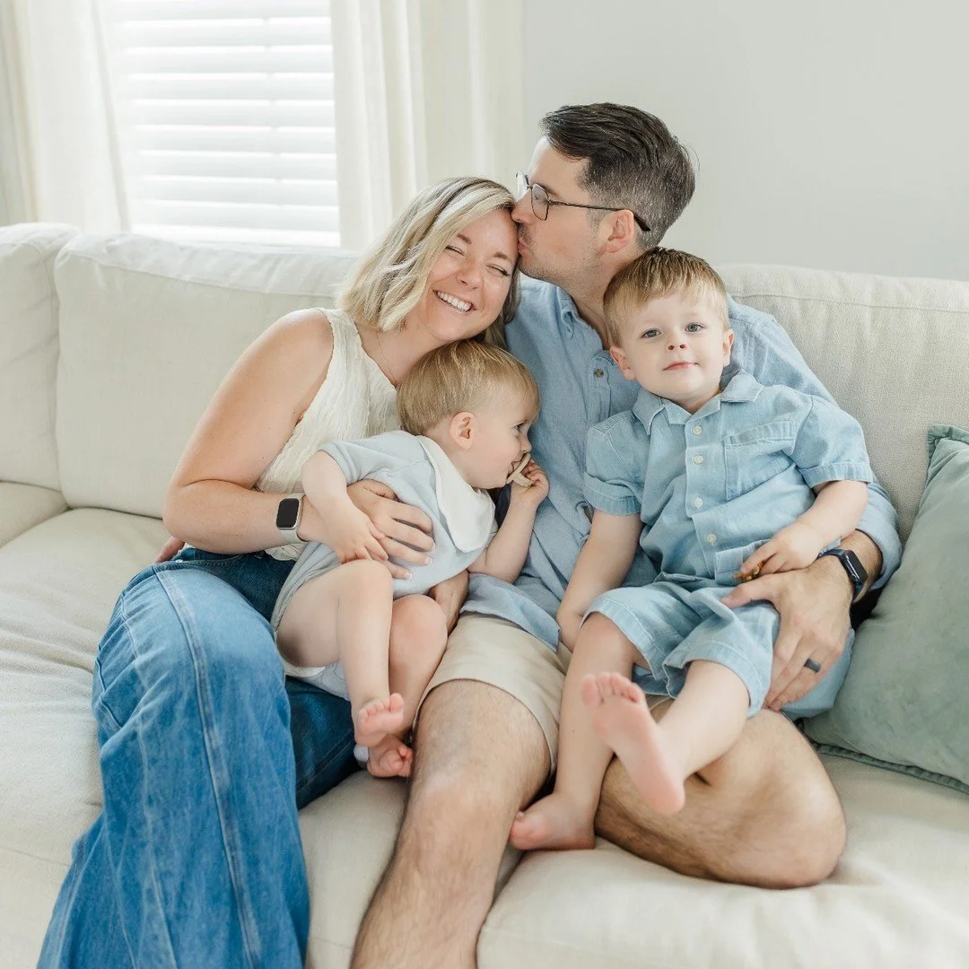 I used to dread family photos. Even as a photographer.

Not because I don't love being in them &mdash; but because getting everyone dressed, driving somewhere, and trying to get two kids to cooperate in a public park felt like the opposite of a relax