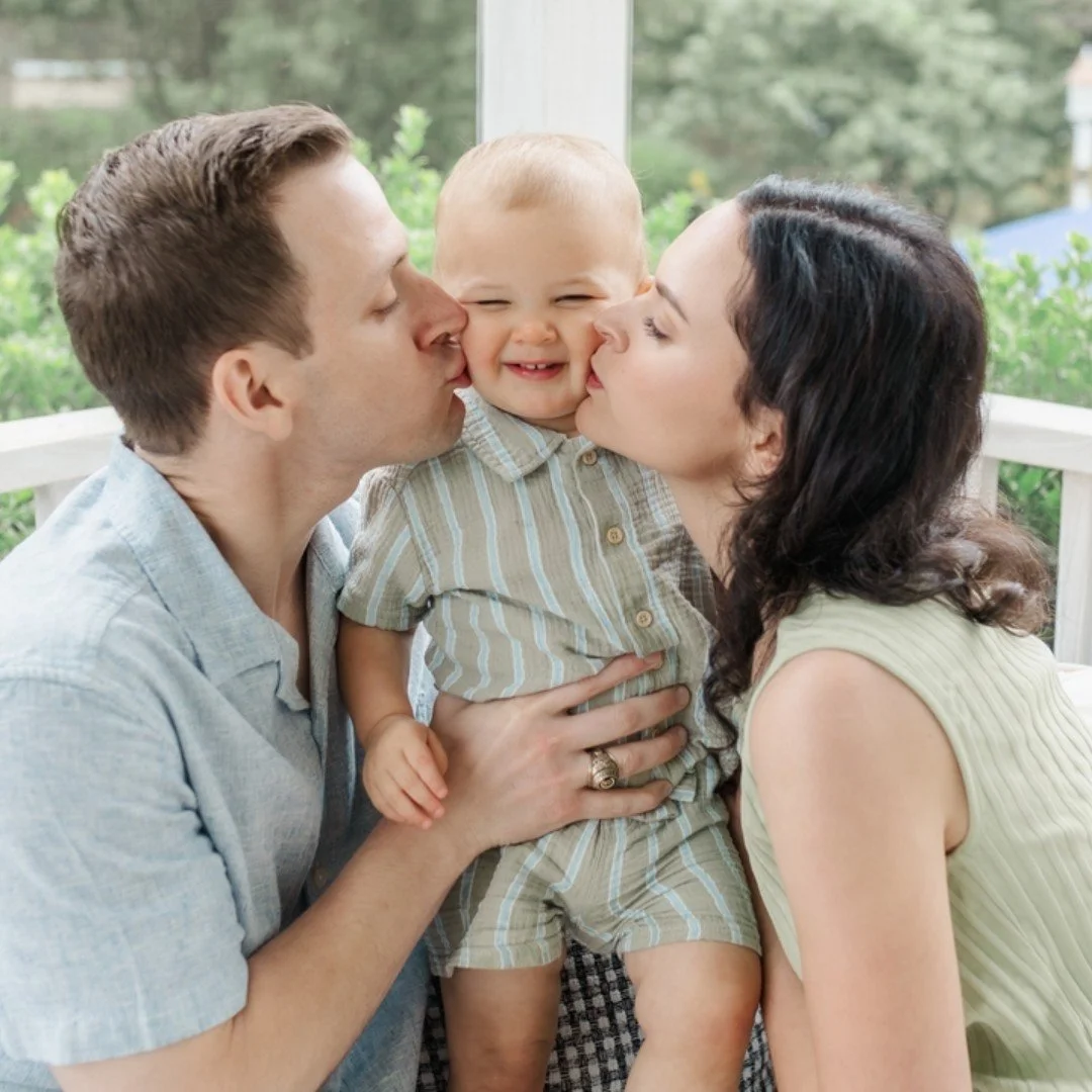 In-between moments like this one are why I love what I do. 🤍 No posing, no pressure &mdash; just a family being themselves on a quiet summer evening.
.
If you're looking for a Greenville, SC family photographer who captures real connection (not stif