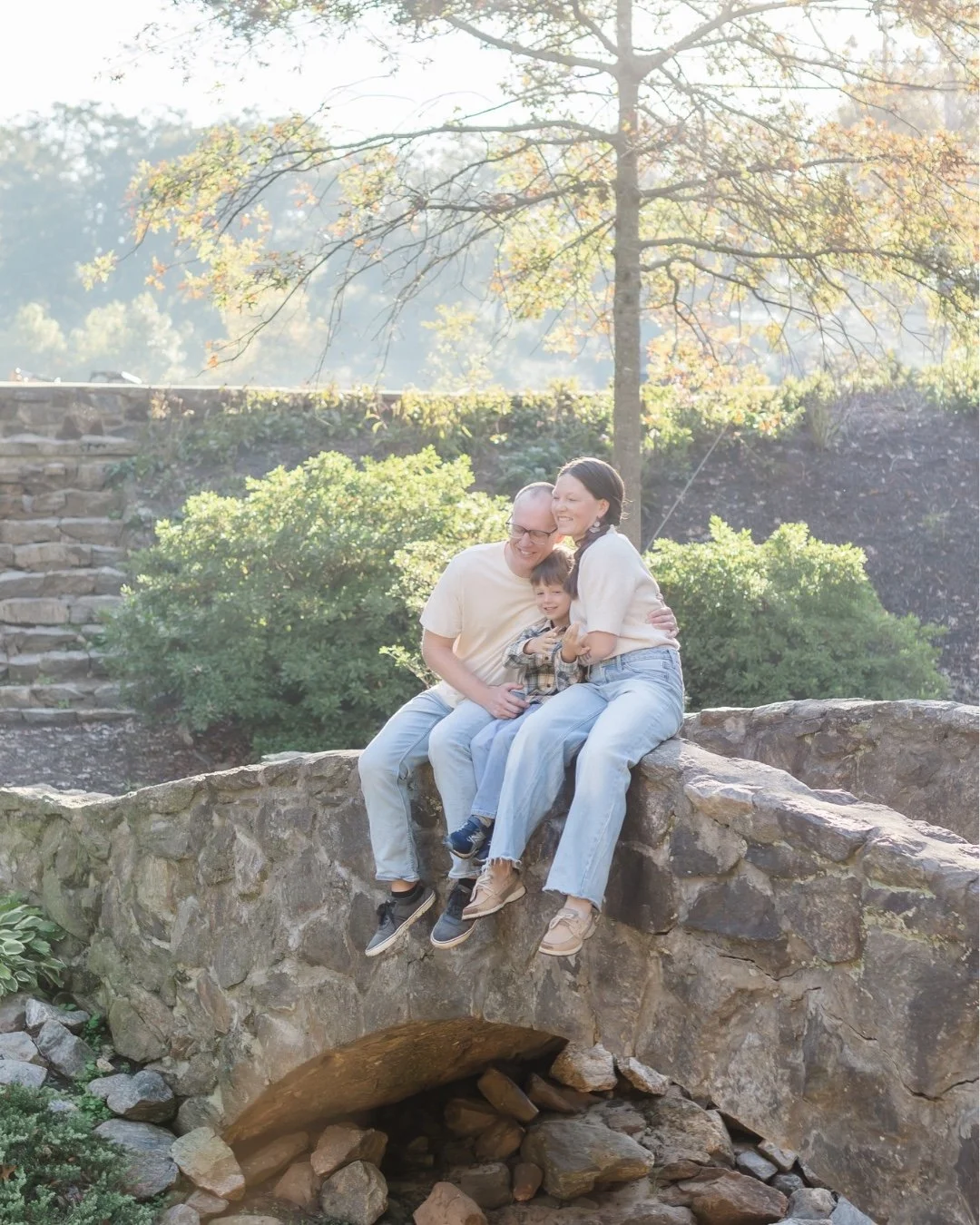 Golden light, old stone, and a kid who finally sat still for 4.2 seconds. 🙌 Outdoor family sessions in Greenville, SC are my favorite way to capture where your family is right now, before the season (and the kids) change.

Want something like this f
