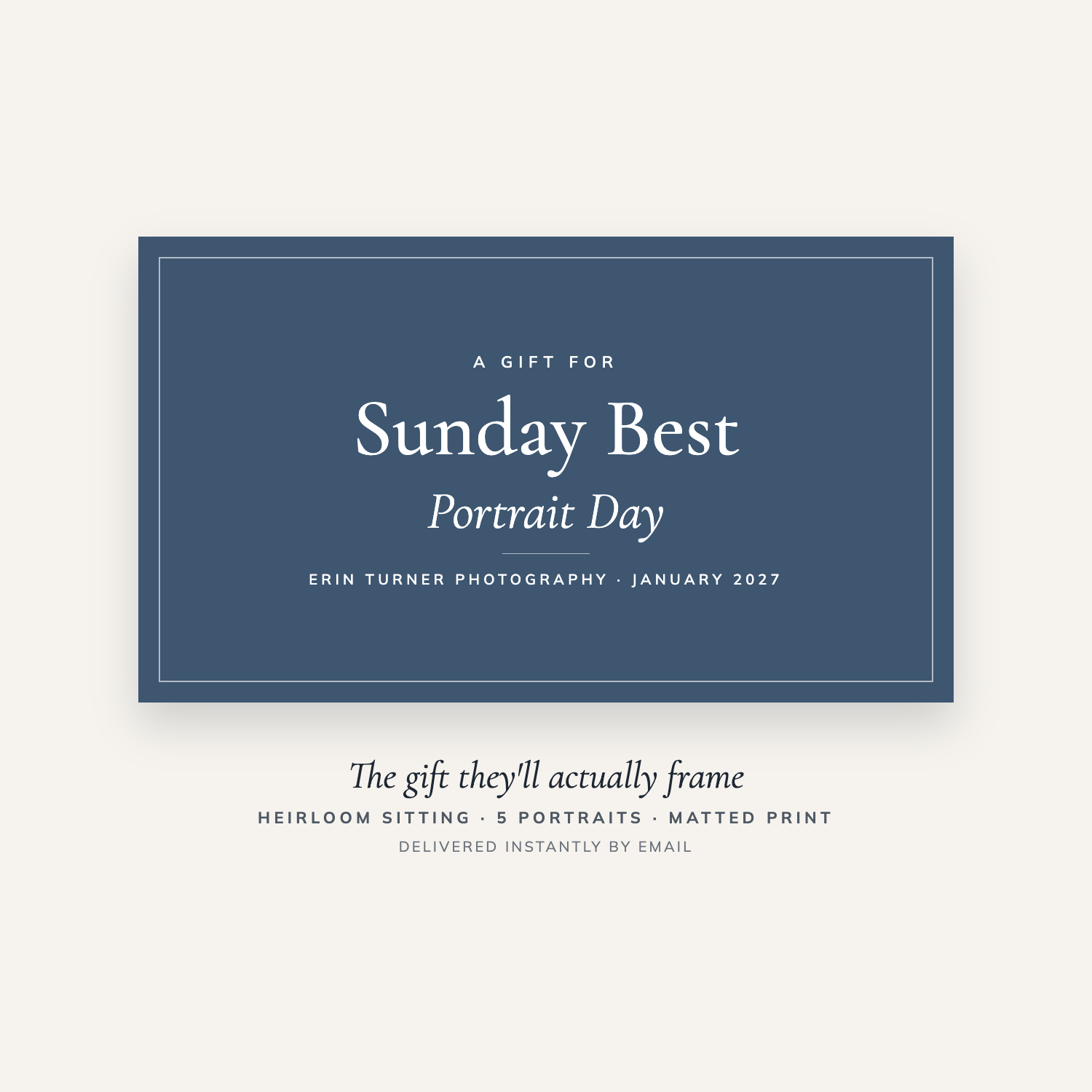 Sunday Best Portrait Day Gift Card