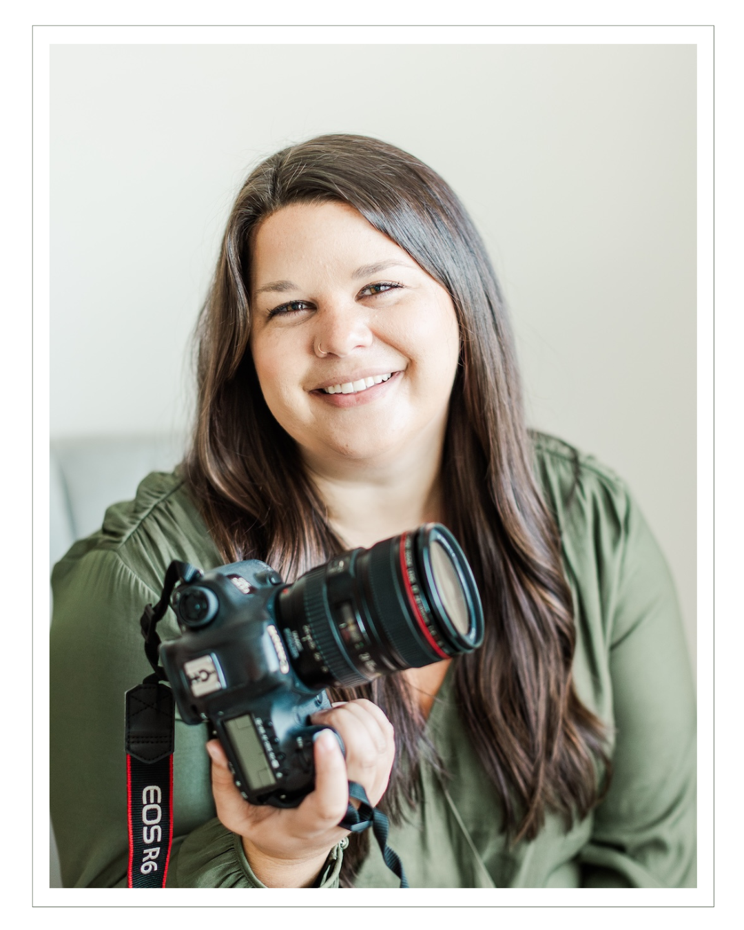 headshot of erin turner greenville SC lifestyle newborn photos