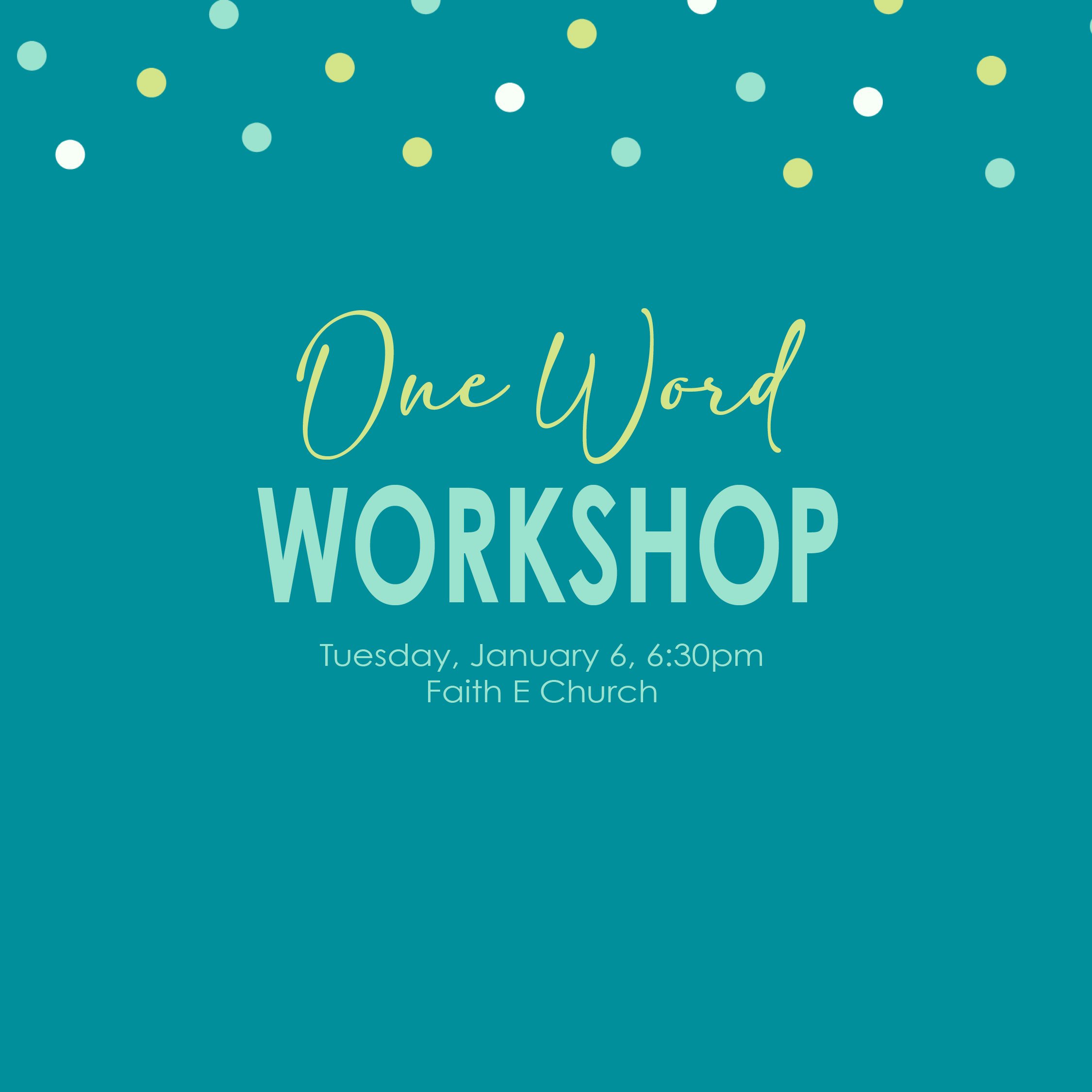 One Word Workshop