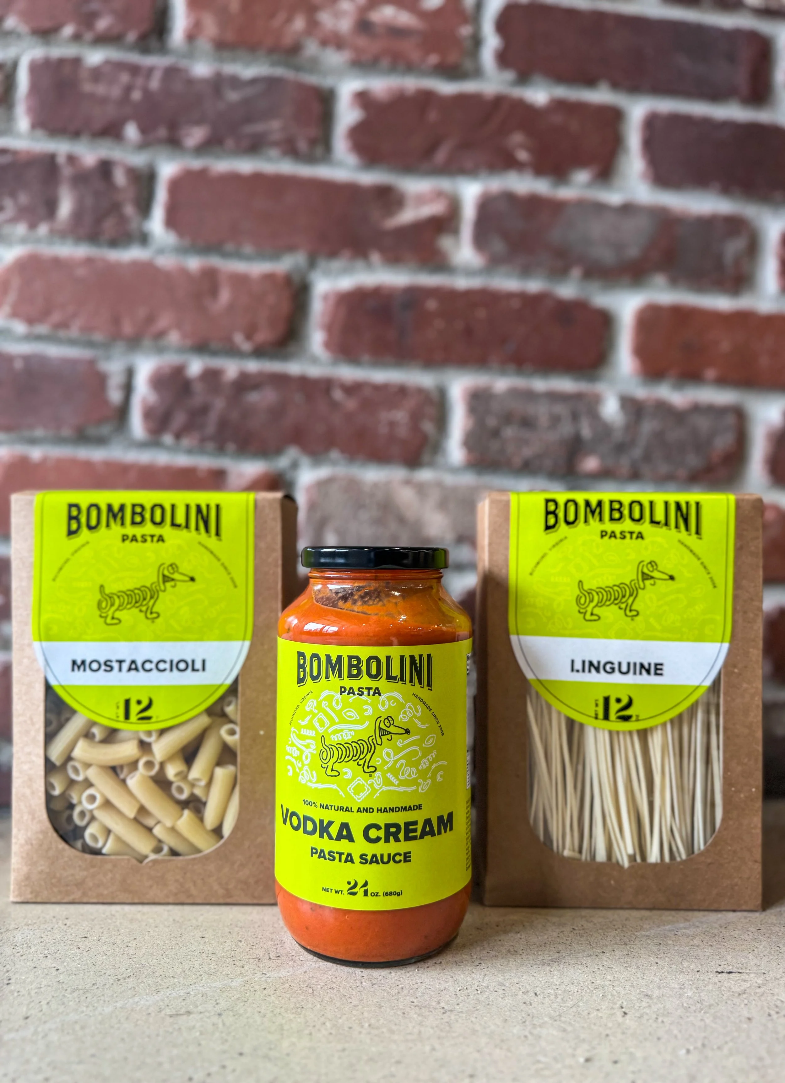 A Selection of Bombolini Pasta & Sauces