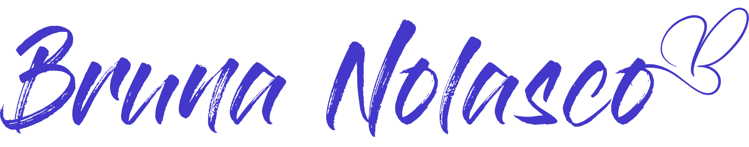 Signature-style text that reads 'Bruna Nelasco' in purple with a decorative flourish.