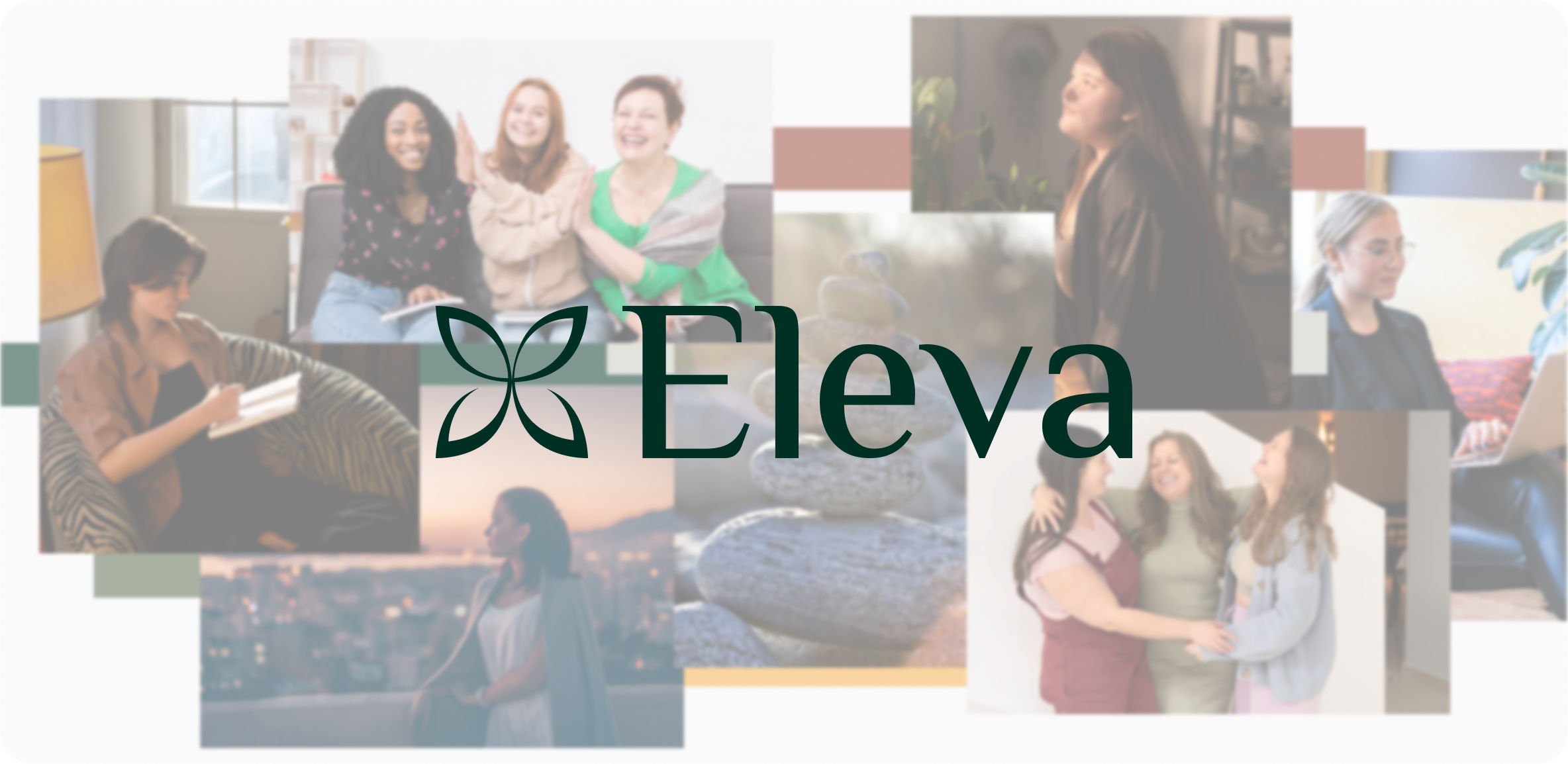 Collage of women in various settings with the logo and text 'Fleva' overlaid.