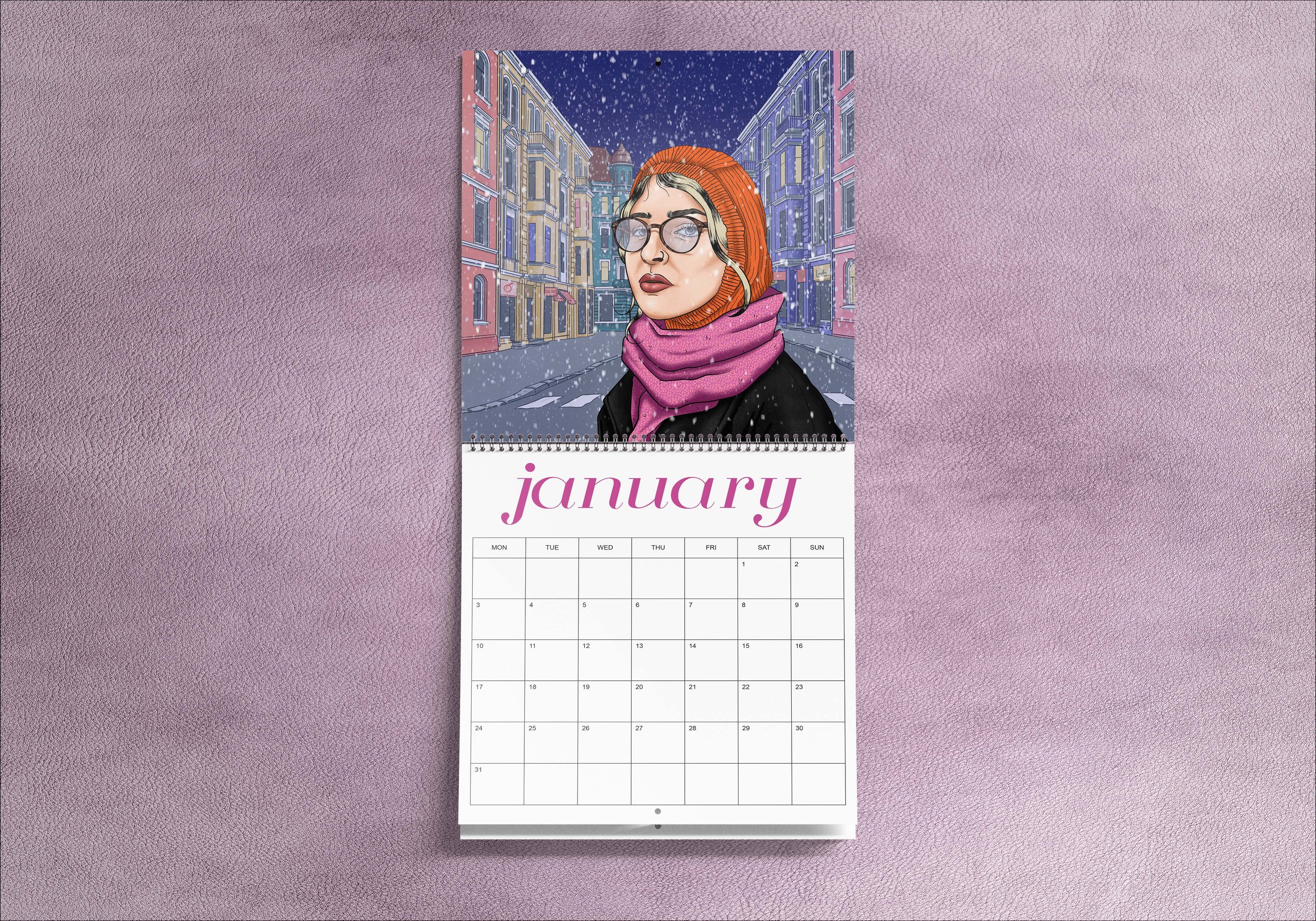 Kars على X: Cover page and January 2022 calendar visual for the