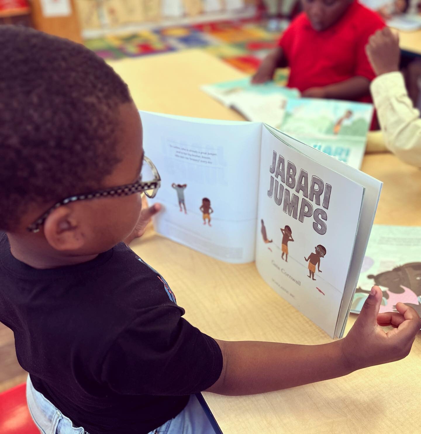 We read &ldquo;Jabari Jumps&rdquo; today with our 4 year old friends. So, how did Jabari feel when he stood at the end of the diving board? Confident. Yep, he was ready and guess what? So are you. #kindergartenready #literacy #mississippi #letstalkab