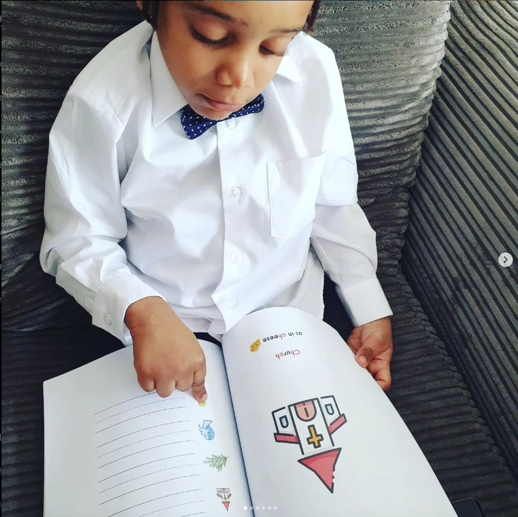 Child Reading Alphabet Plus Worksheets