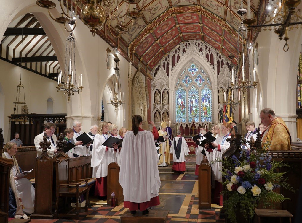 The Platinum Jubilee Celebration service at St Andrew's Church, Sonning.