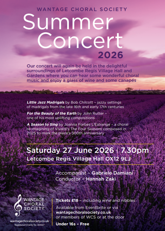 Wantage Choral Society: Summer Concert