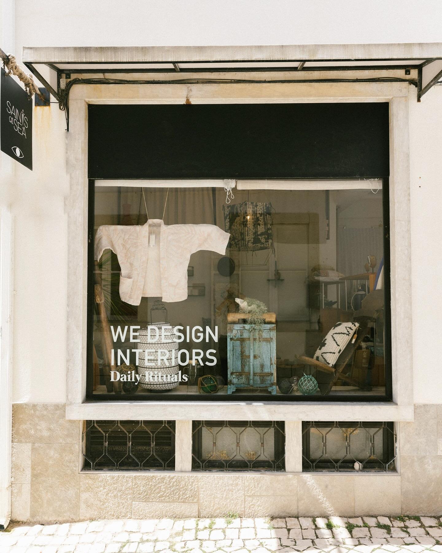 Just a little update from us! We have now two stores in Ericeira and one in Cascais. Our primary (old) shop is our homeware department and design studio Saints at Sea HOME at Rua 5de Outubto 15A and at the same street, just a stone throw, you can fin