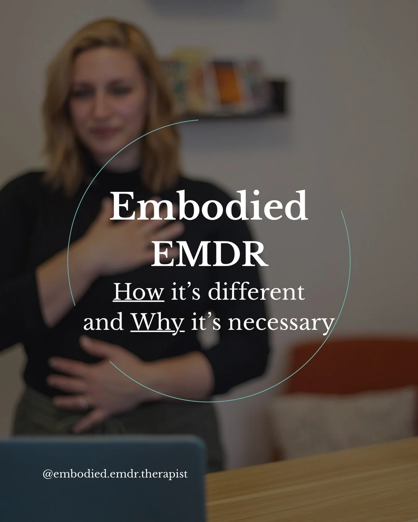 During Embodied EMDR, we bring more attention to the sensory, somatic and kinesthetic experiences of the body. This allows for not only a fuller picture of your experience but a deeper integration of coping skills and new information learned througho