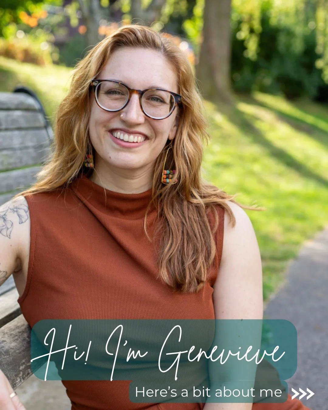 hi, i&rsquo;m genevieve! 
and if we&rsquo;re going to work together, you should probably know a few things about me 🌿

▶️swipe to get acquainted

#embodiedemdr #therapistofinstagram #meetyourtherapist #emdrtherapist #dancetherapy