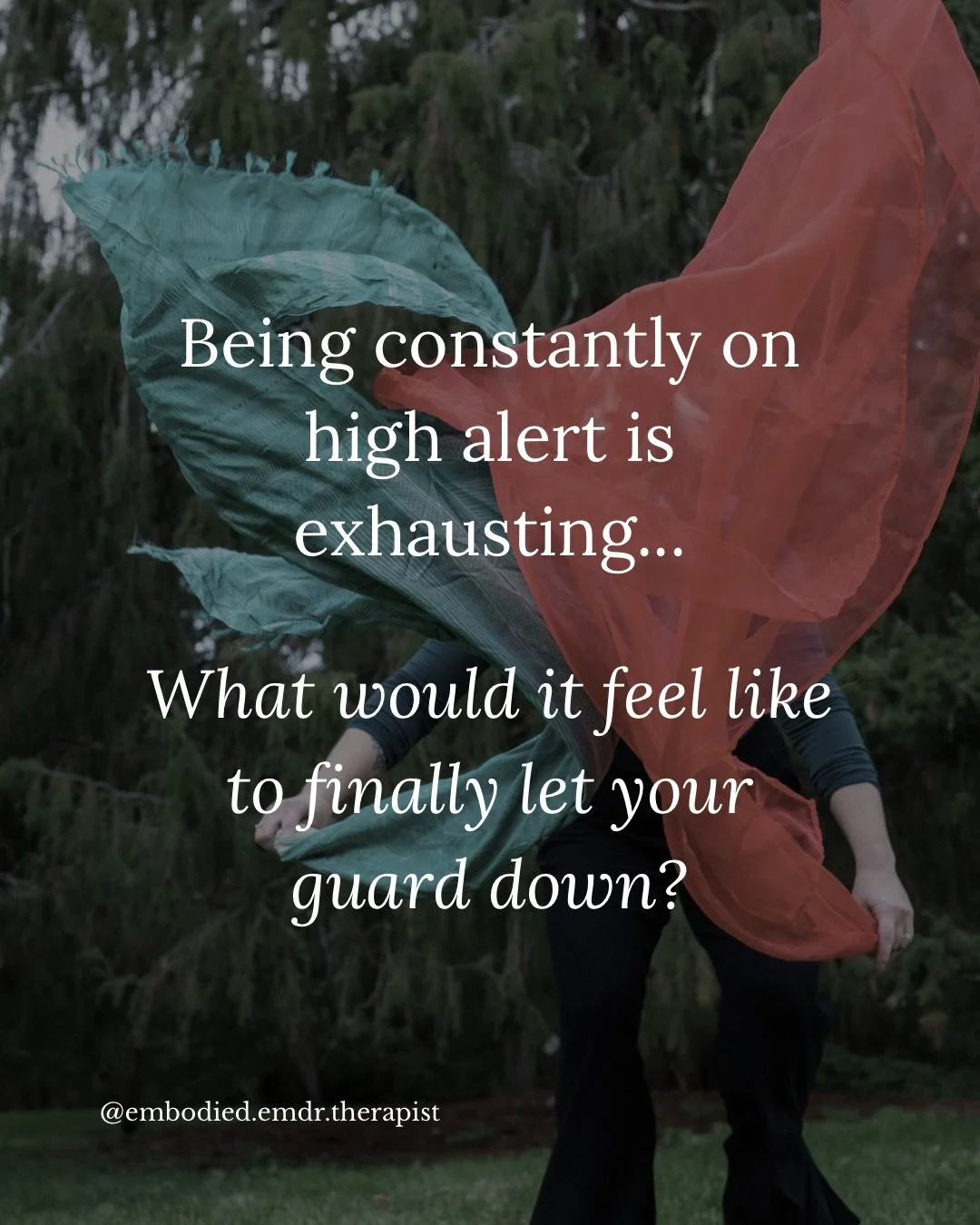 Anxiety isn&rsquo;t just worry. 
It&rsquo;s your body living like the threat is still here&mdash;even when it isn&rsquo;t.

It&rsquo;s the exhaustion of always being on guard. 
An inability to rest.
The feeling that if you just do a little more, you&