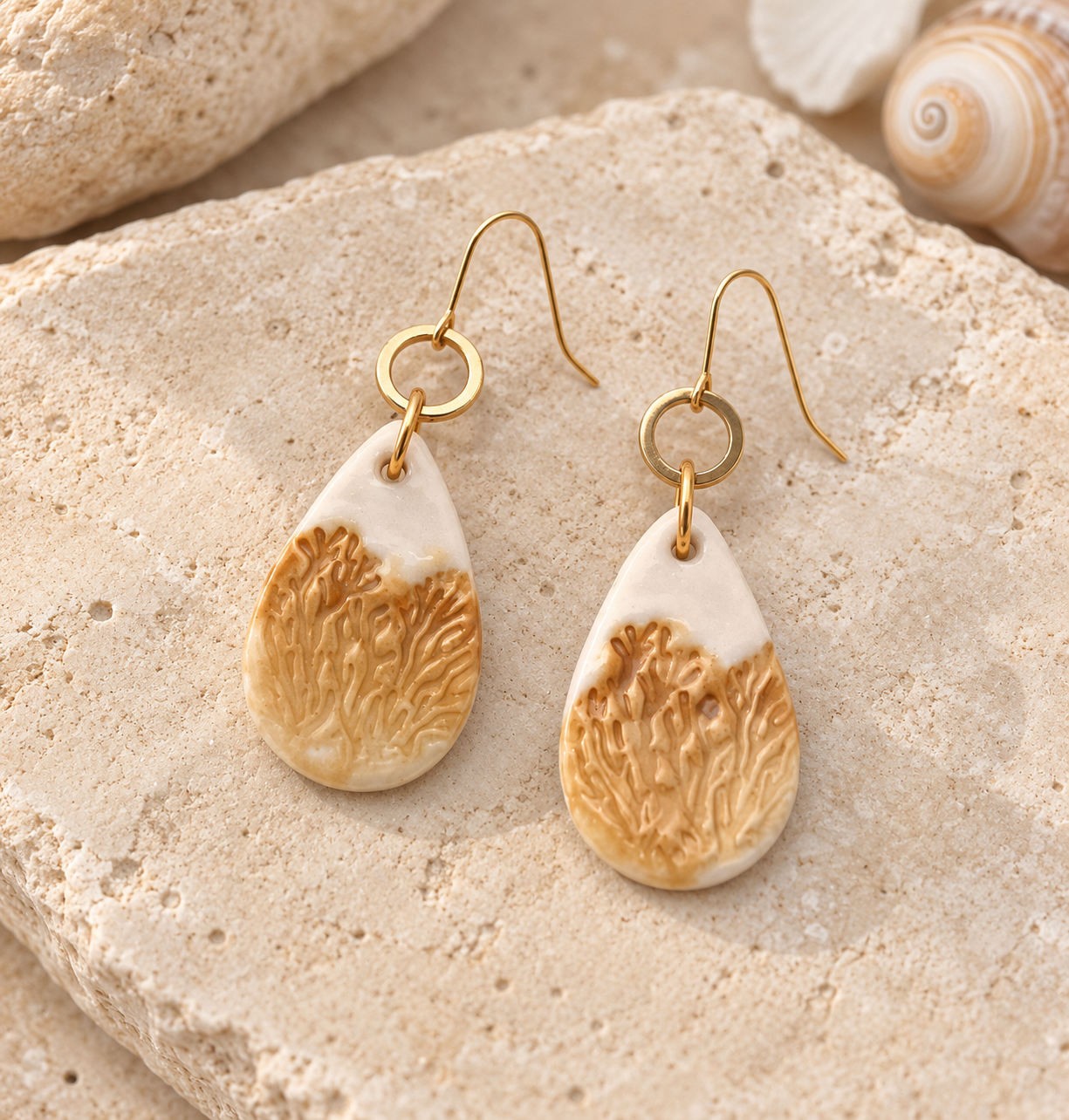 Earthy Wheat Grass Earrings