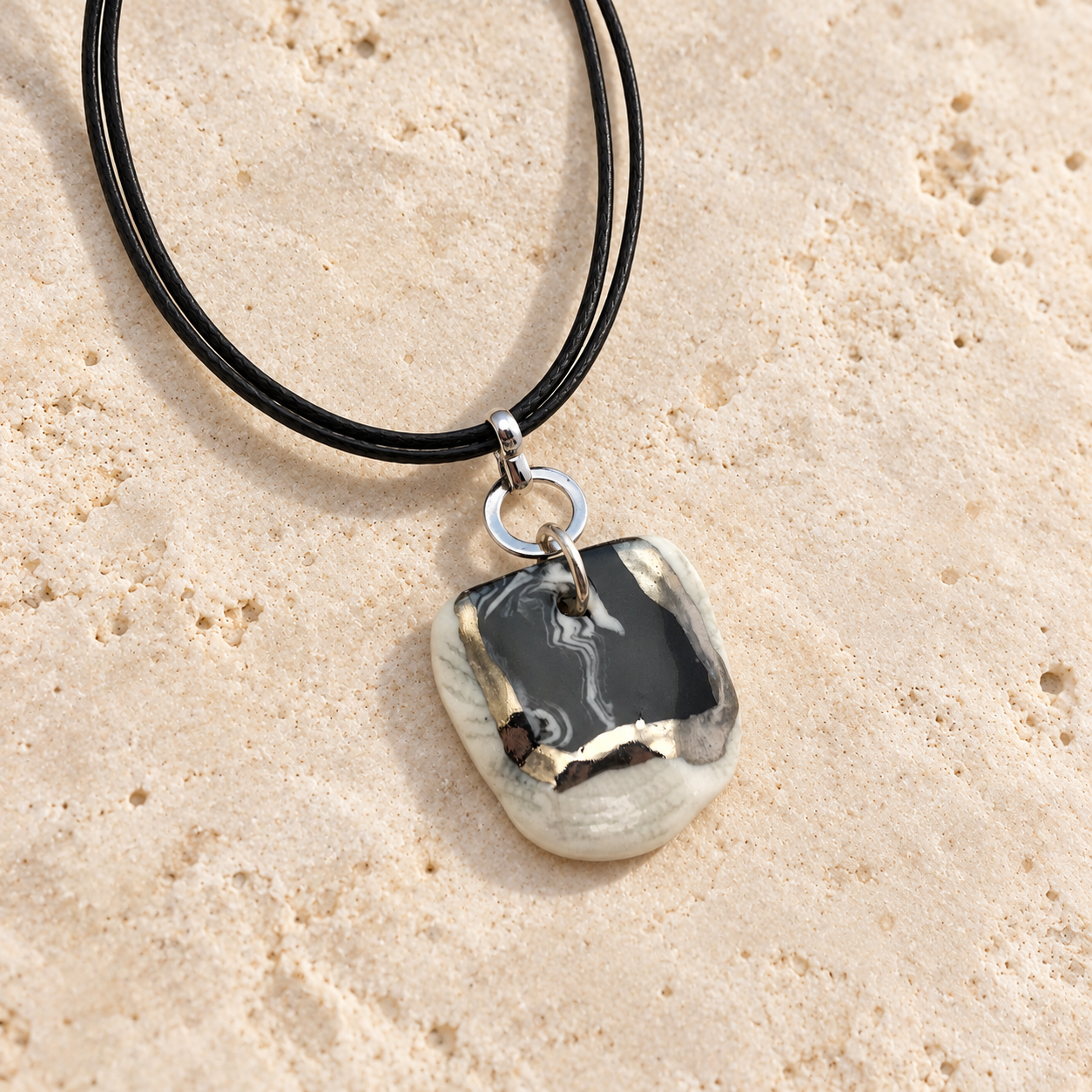 Stone Black Pendant