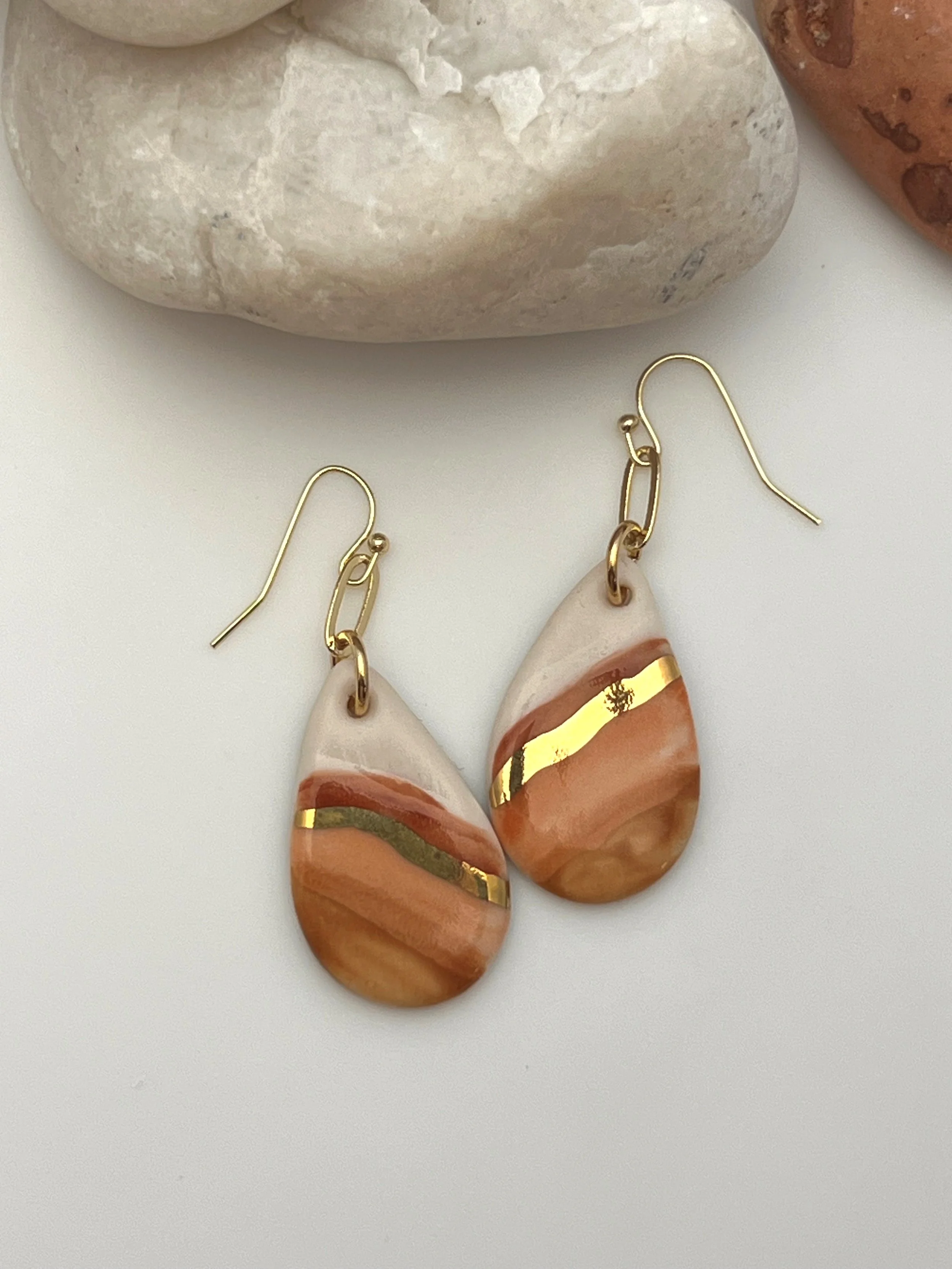 Spring Sunrise Teardrop Earrings