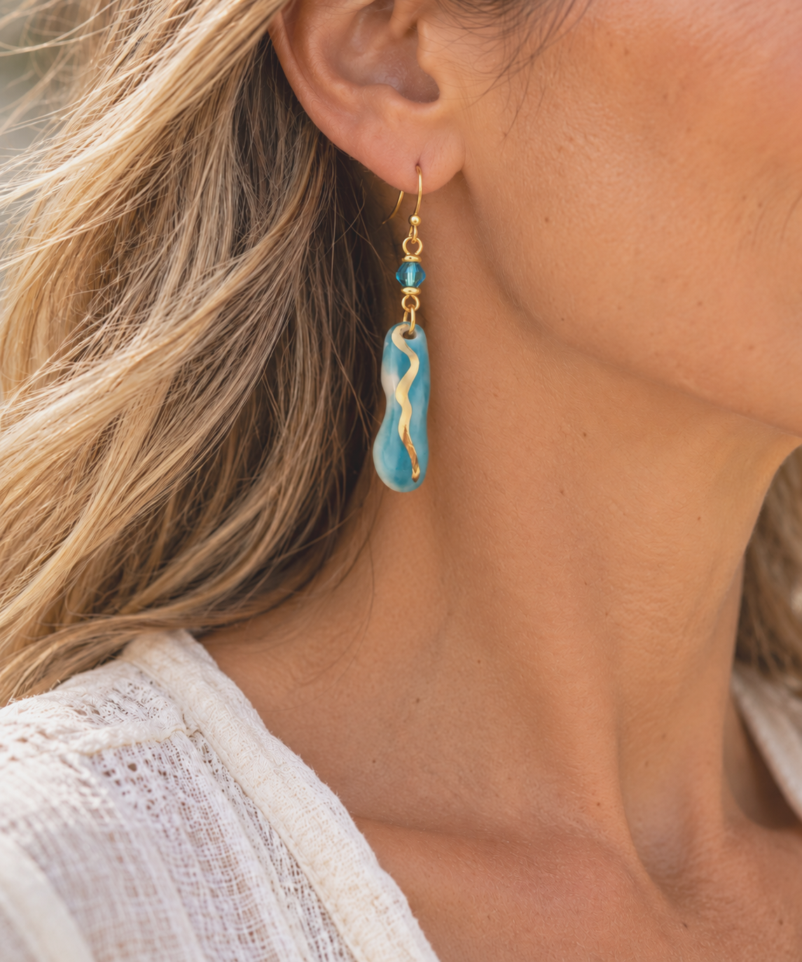 Teal Gold Pendant Earring Portrait.png
