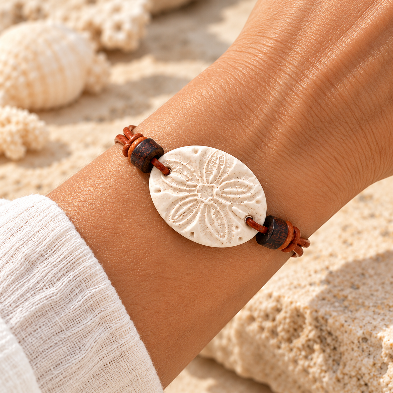 Sunlit Sand Dollar Bracelet.png