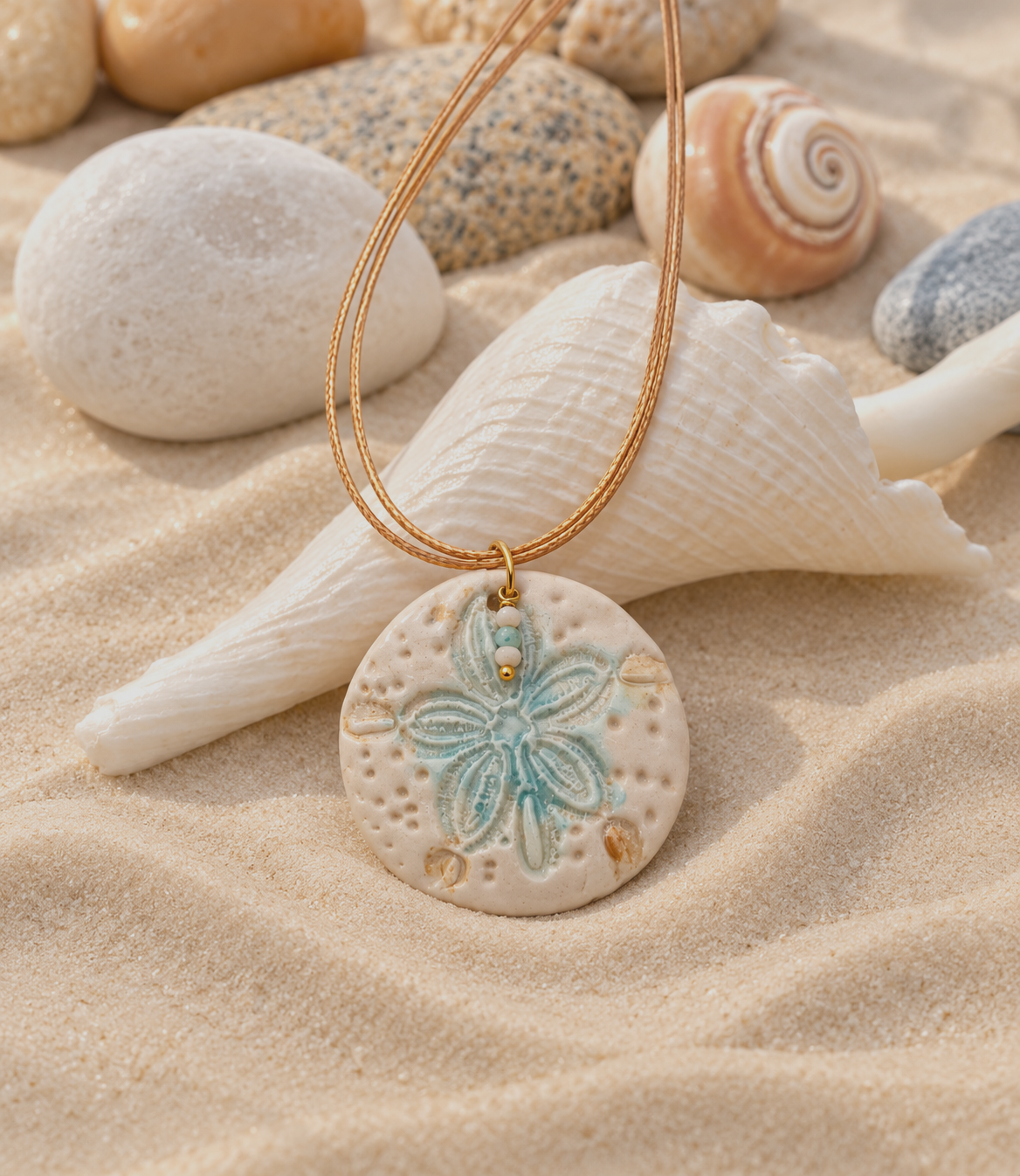 White Sand Dollar Necklace