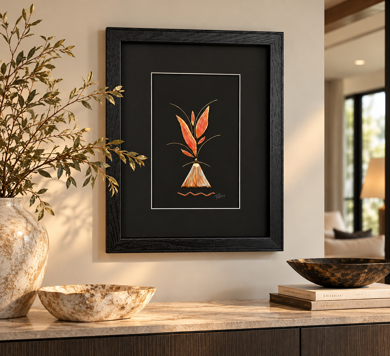 Warm Botanical Art in a Modern Entryway (1).png