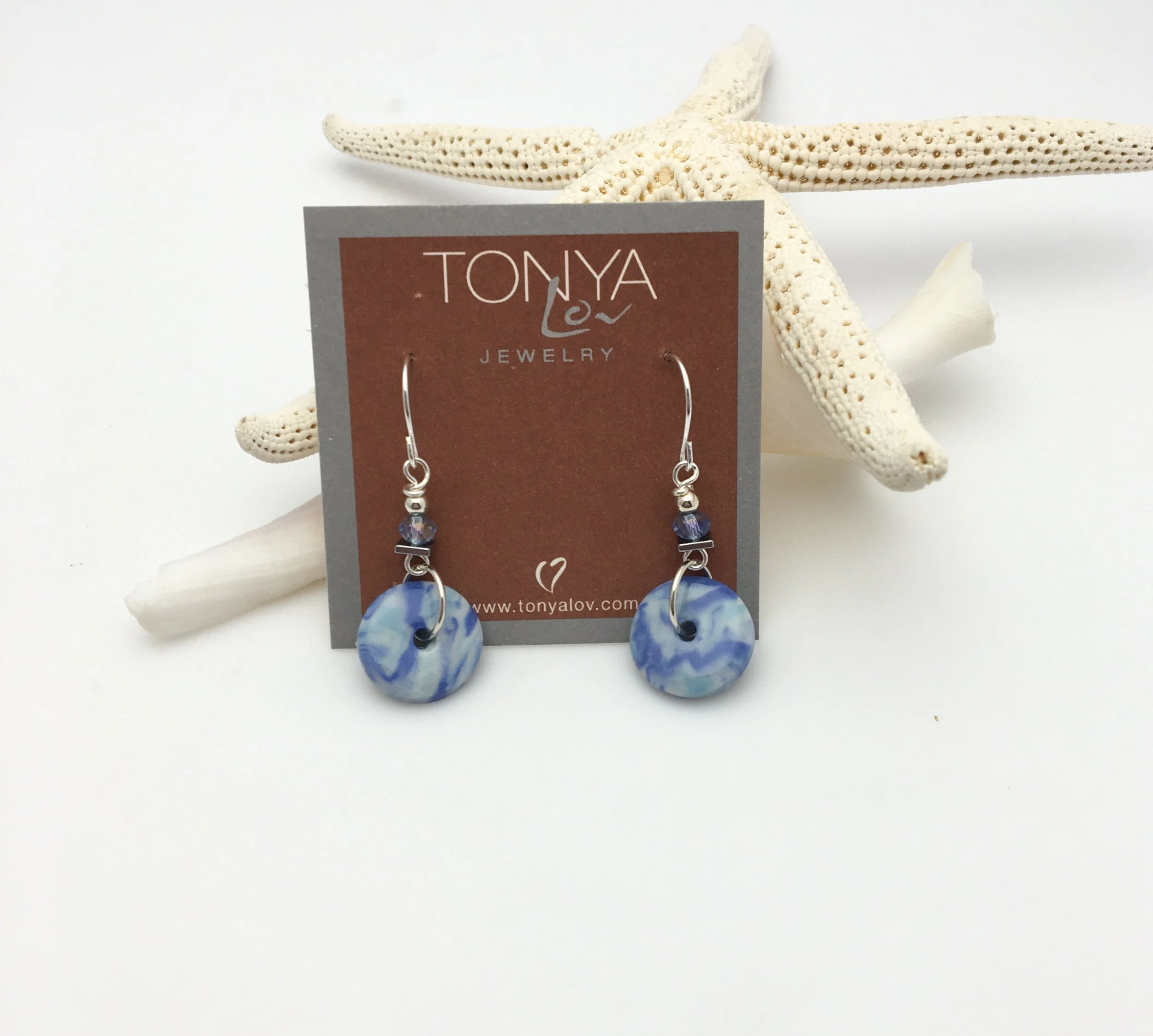 Mini Water Disc Earrings