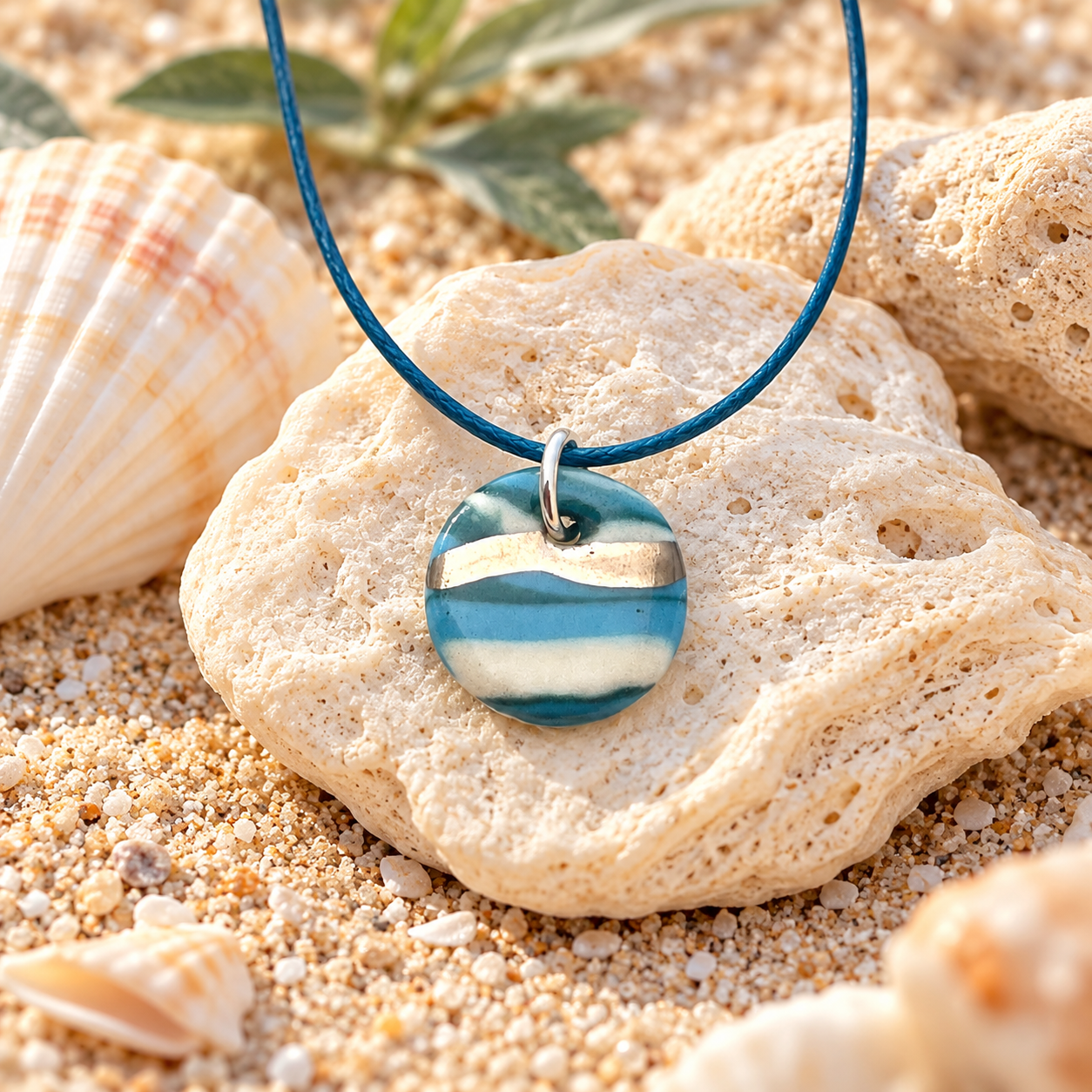 Striped Beach Mini Pendant