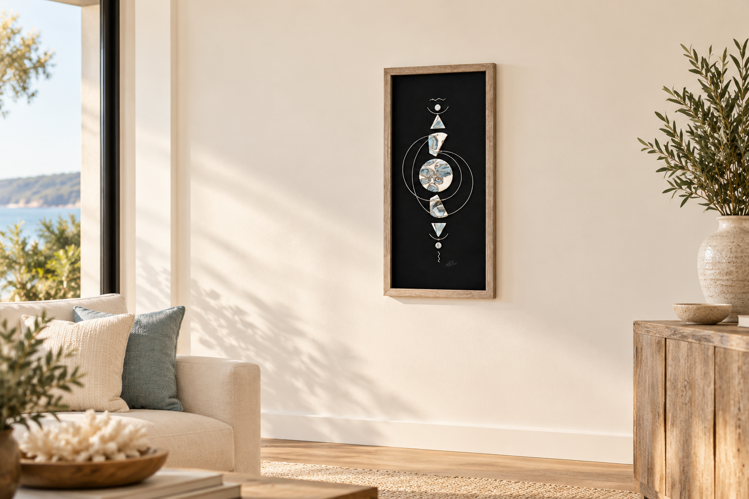Coastal Calm with Sculptural Wall Art.png