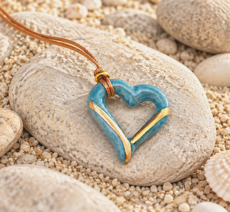 Turquoise Heart Pendant by the Shore.png
