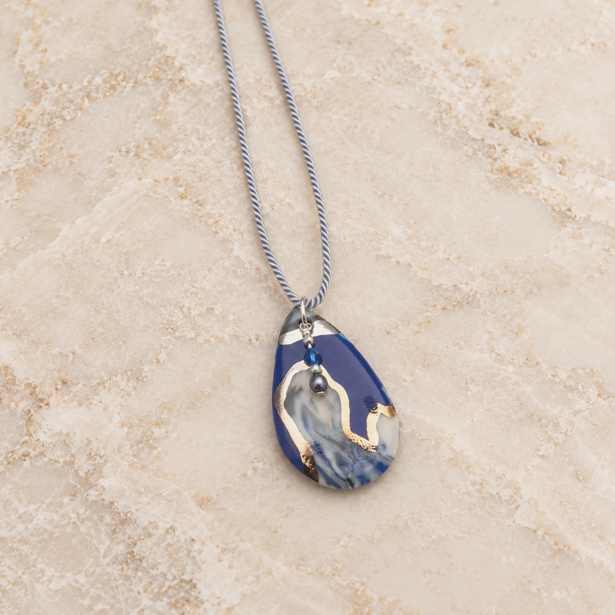 Royal Blue Stone Necklace