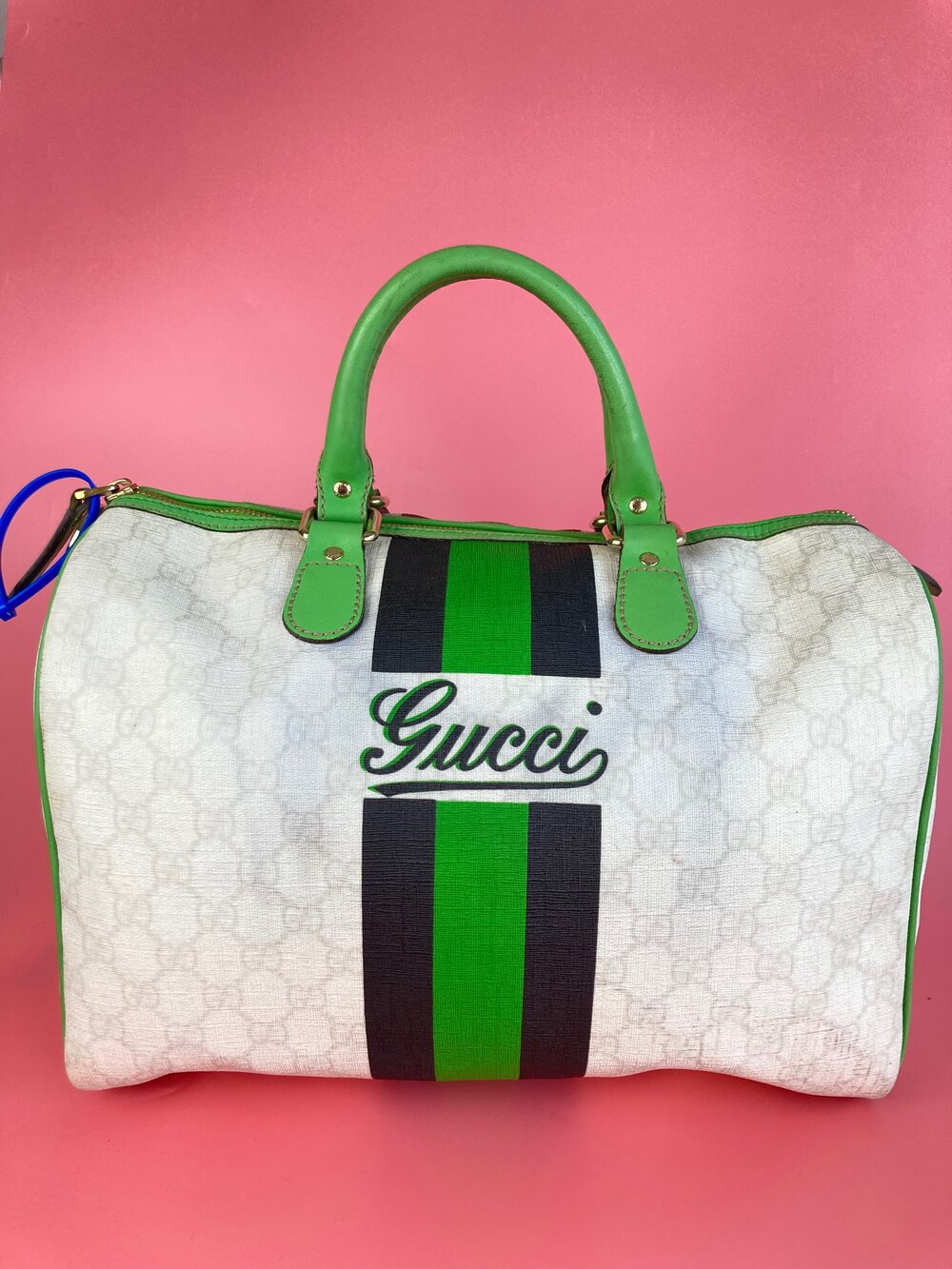 Gucci, Bags, Authentic Gucci Boston Joy Handbag In Coated Canvas Monogram  Gg Medium