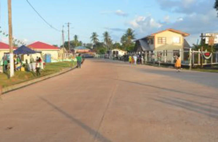 Mahdia Township Reinforced Concrete Road, Region 8, Guyana