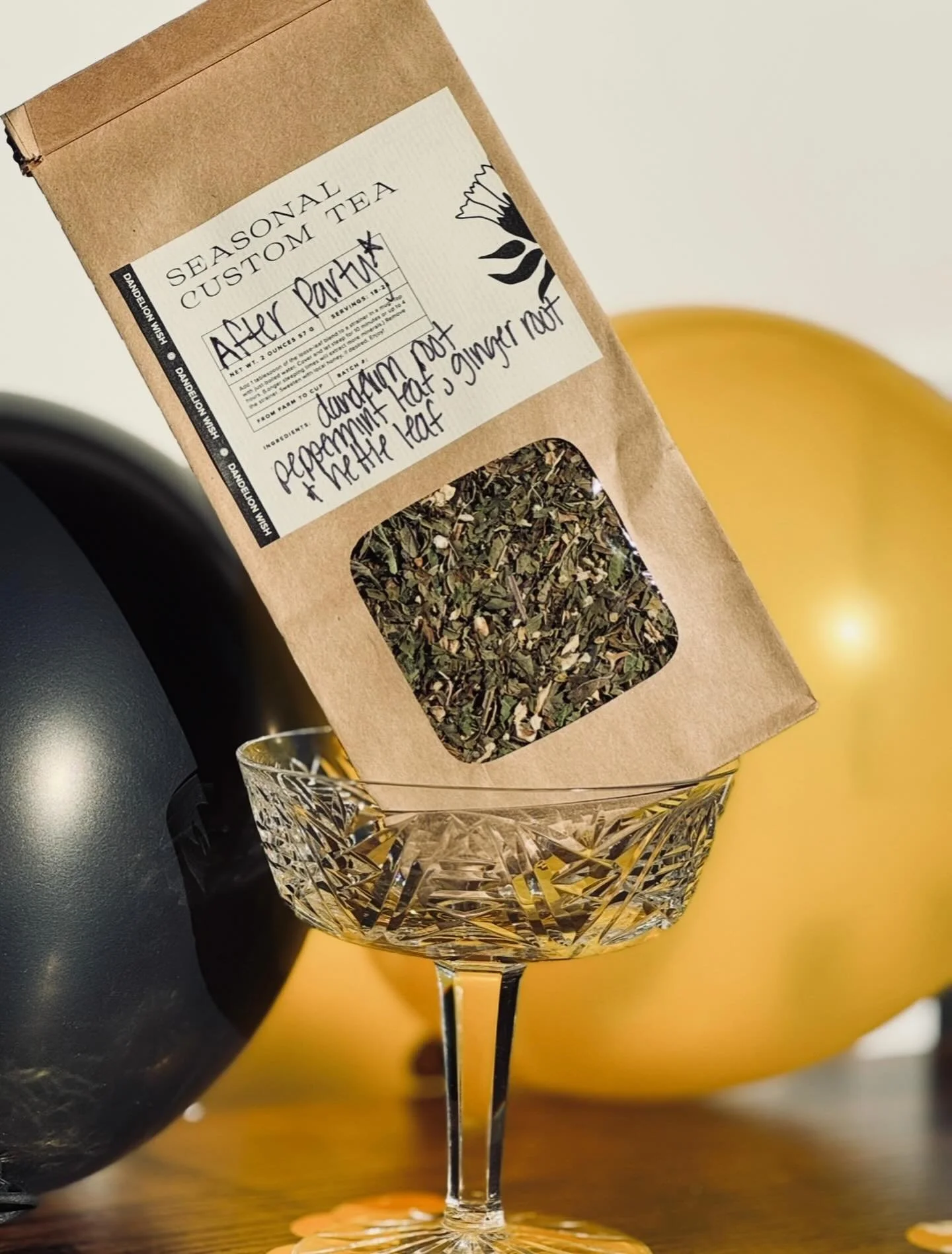 The morning after the celebration deserves its own ritual. ✨🪩 Our After Party tea was crafted to help your body recover and rebalance, naturally.

🌿 Dandelion root supports liver detox &amp; fluid balance
🌿 Peppermint soothes the stomach &amp; eas