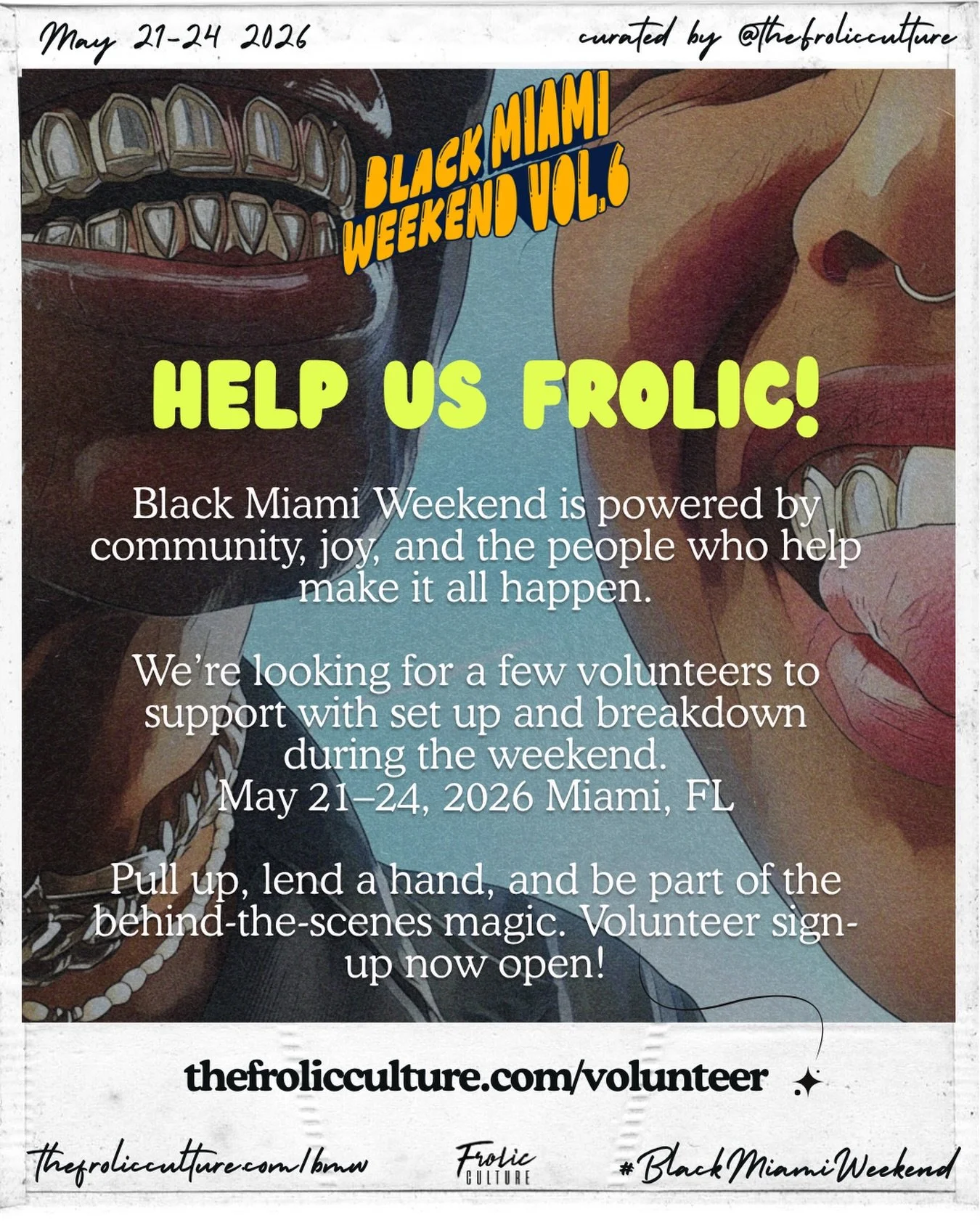 We need a few friends and maybe an internet cousin or two to come help set-up our FIYAH events next week. A few extra hands, some laughs, and pre-event vibes for a seamless weekend is what we&rsquo;re looking for. We won&rsquo;t turn away a teen who 
