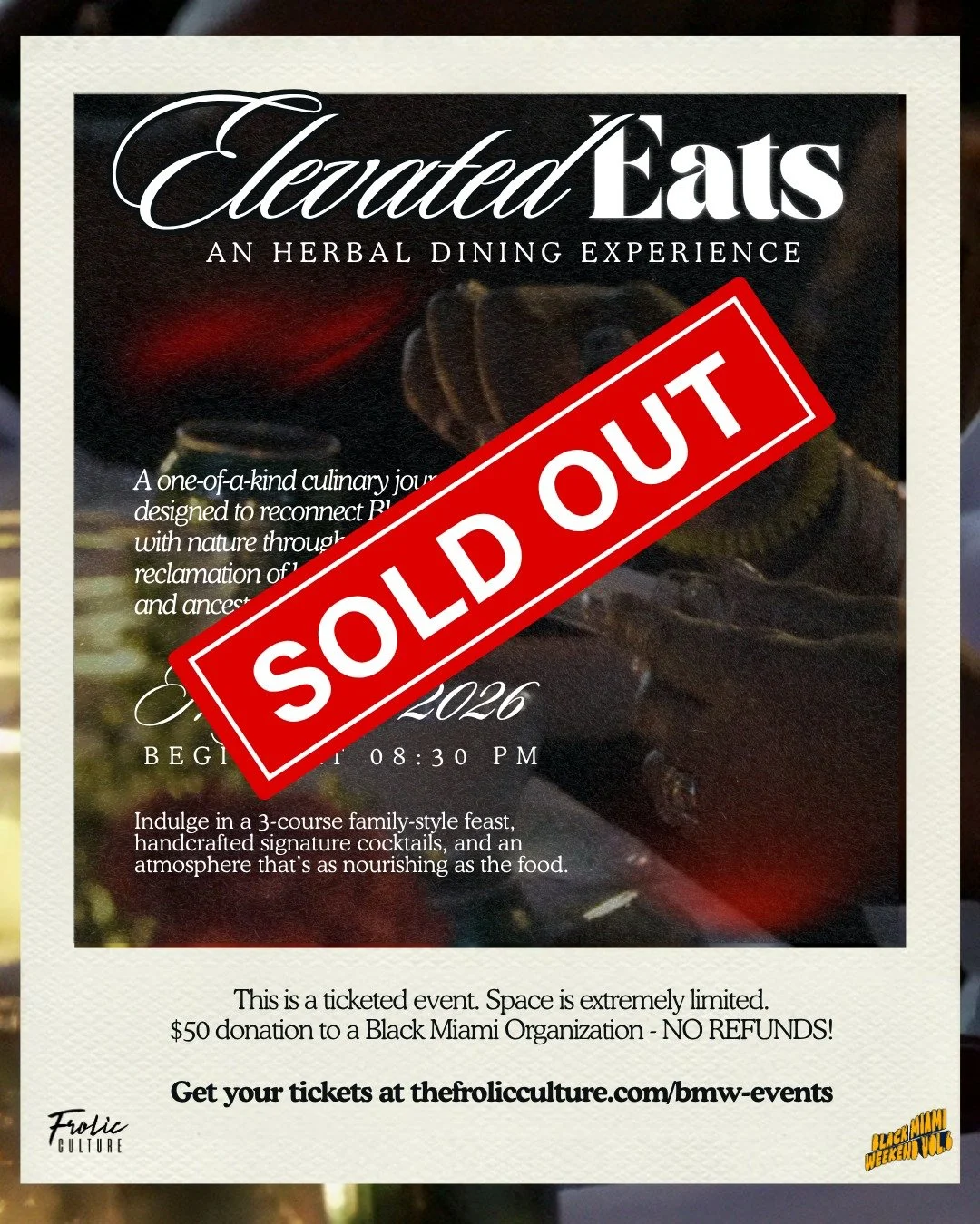 This experience is officially SOLD OUT, and whew, y&rsquo;all did not play. You can still join the wait list in the event something opens up. 🌿

If you got your ticket, you will be hearing from us soon! We're excited to see you. 🍃

&mdash;

WHAT IS