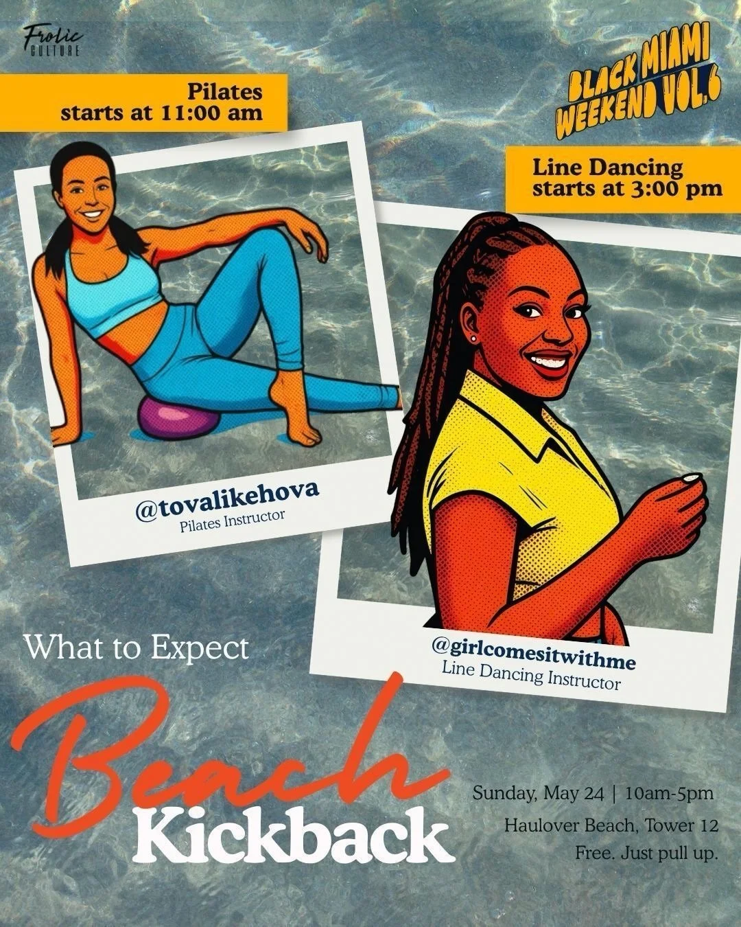 Black Miami weekend has been a BLAST! We still have time for you to join us TOMORROW for our beach kick back. 

This event is FREE! We just wanna see yall. 

Please see the details on the second flyer. If you have questions, we will do our best to te