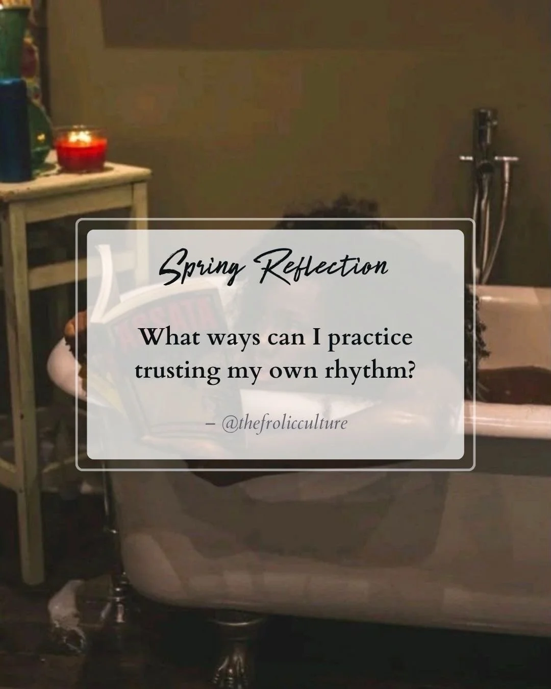 &ldquo;What does it look like to trust your own rhythm?&rdquo;

Spring invites us to realign with the vision we have for ourselves and our growth. As you move through this season, consider how you&rsquo;re strengthening your inner guidance and honori