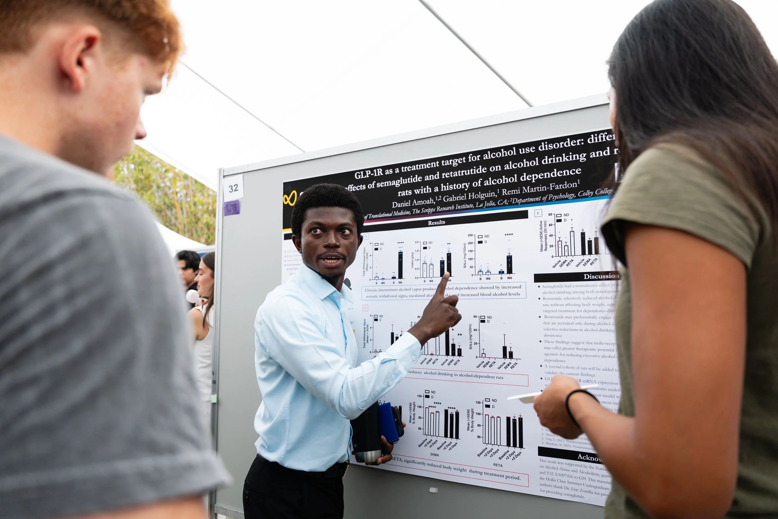 Daniel Amoah presenting at the Scripps SURF Symposium (August 2026). 

Best of luck, Daniel, on your next adventures!
