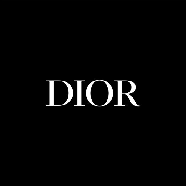 Dior logo on black background