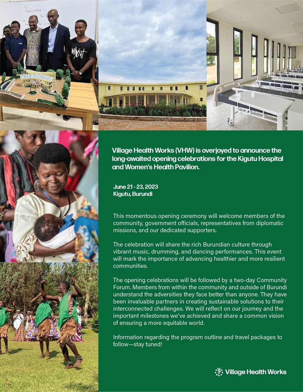 Join us! You’re invited to the Grand Opening Ceremony in Burundi