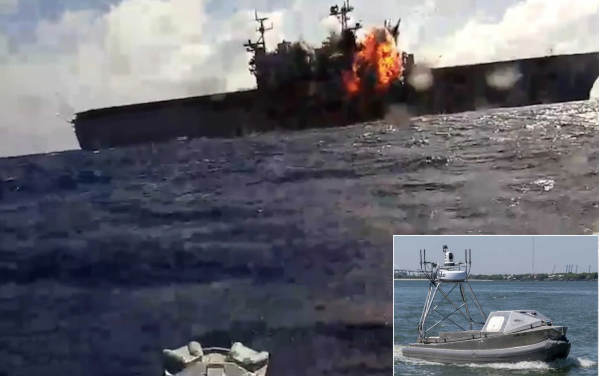 US Navy conducts first GARC kamikaze sea drone strike on USS Peleliu in RIMPAC 2026 SINKEX exercise.