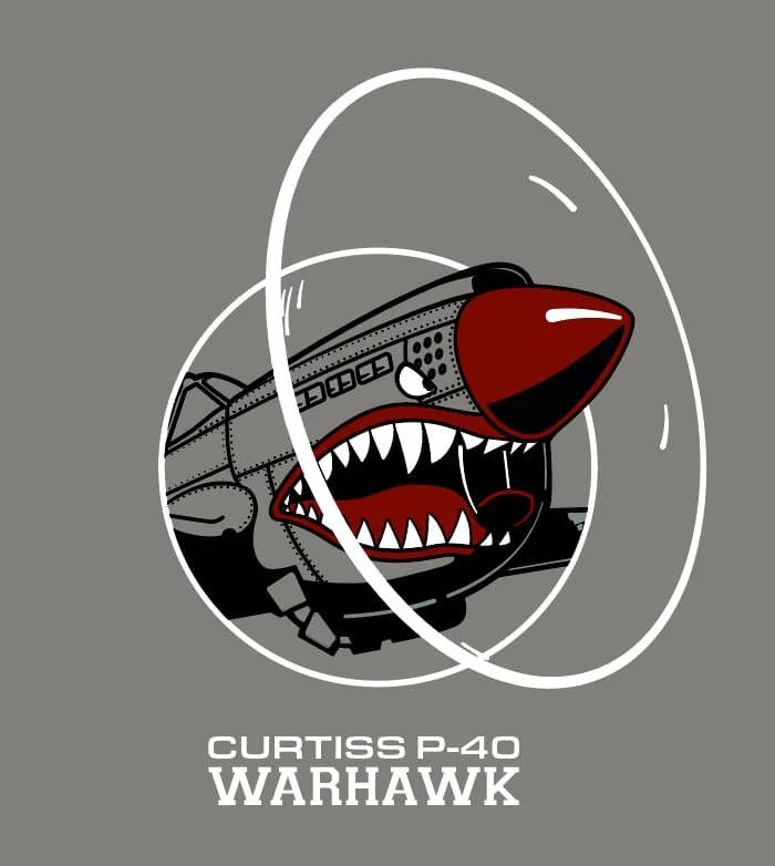 Illustration a P-40 Warhawk