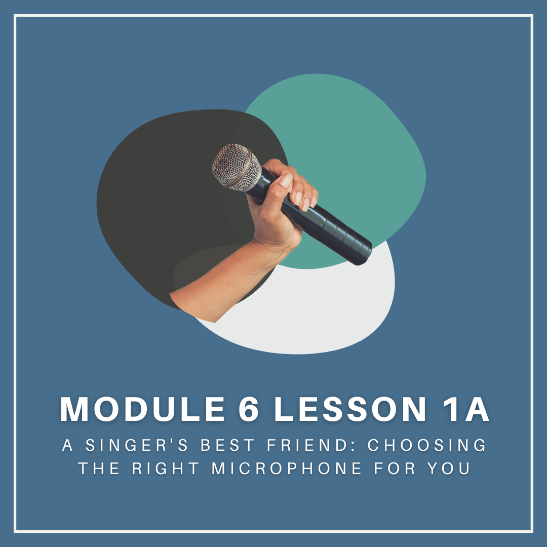 Module 6 Lesson 1a: A Singer's Best Friend: Choosing the Right Microphone for You