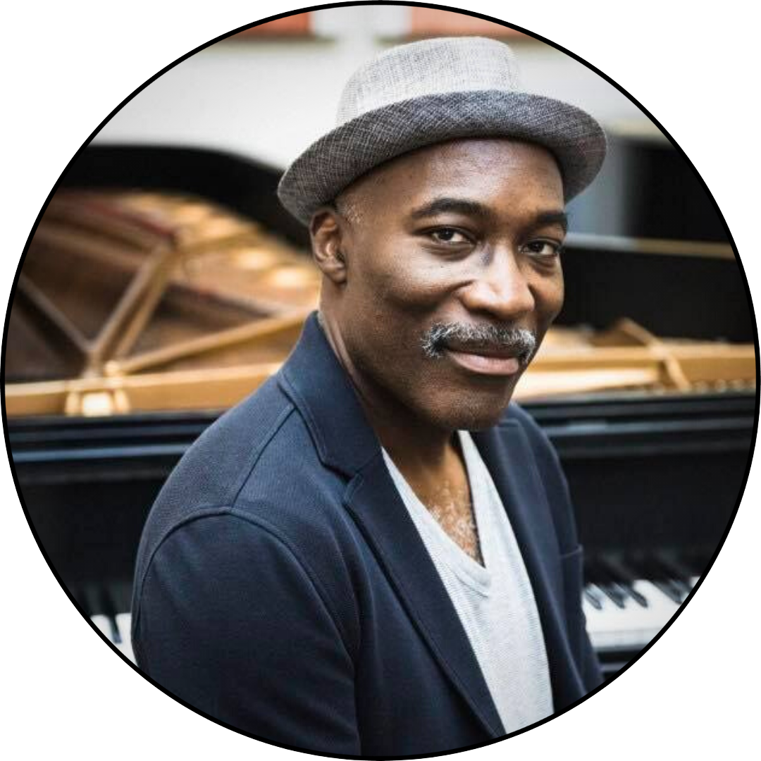 Darrell Grant sitting at the piano.