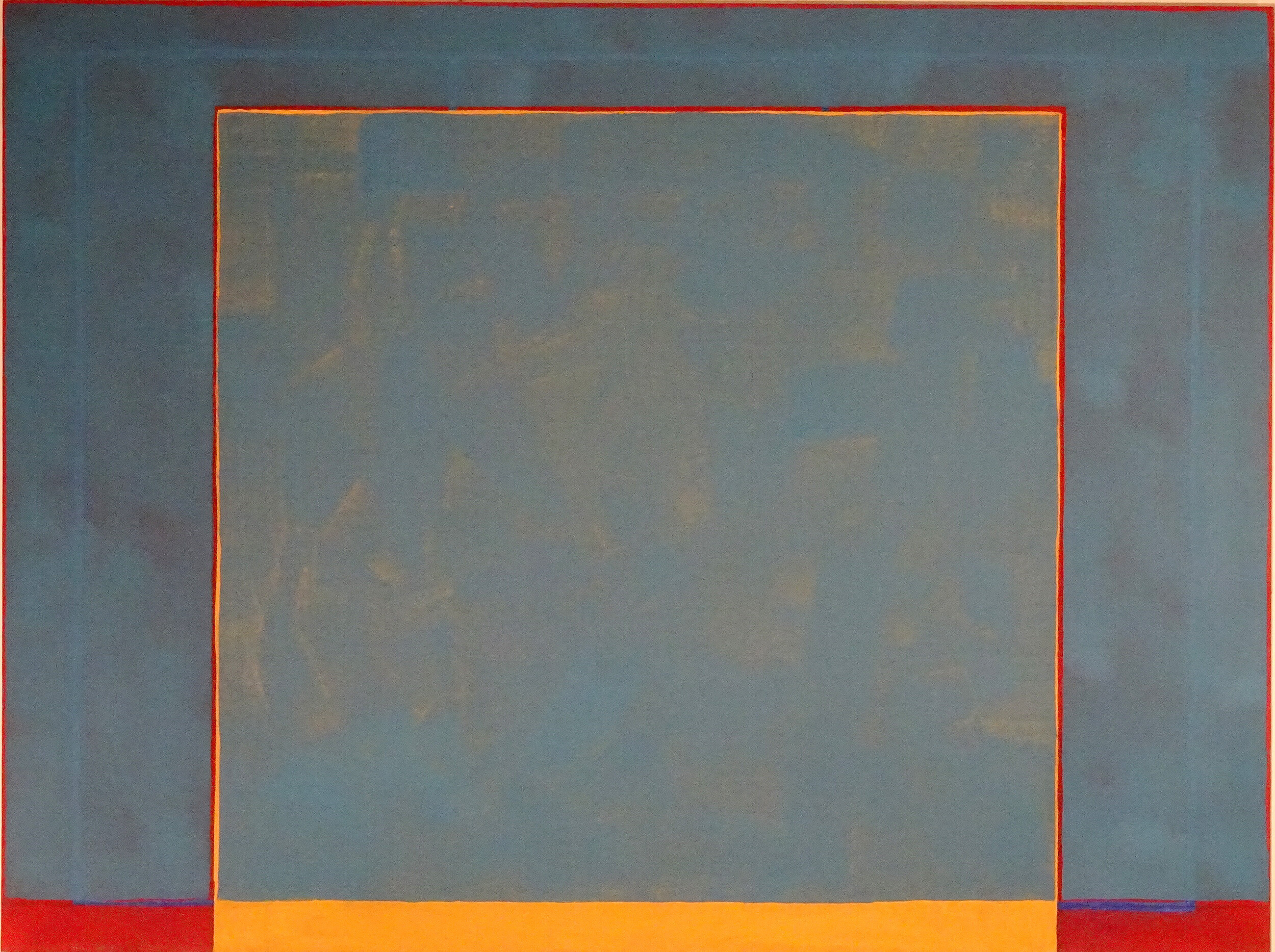    BLEU MATINAL  1982, acrylic on canvas, 91 x 122 cm 